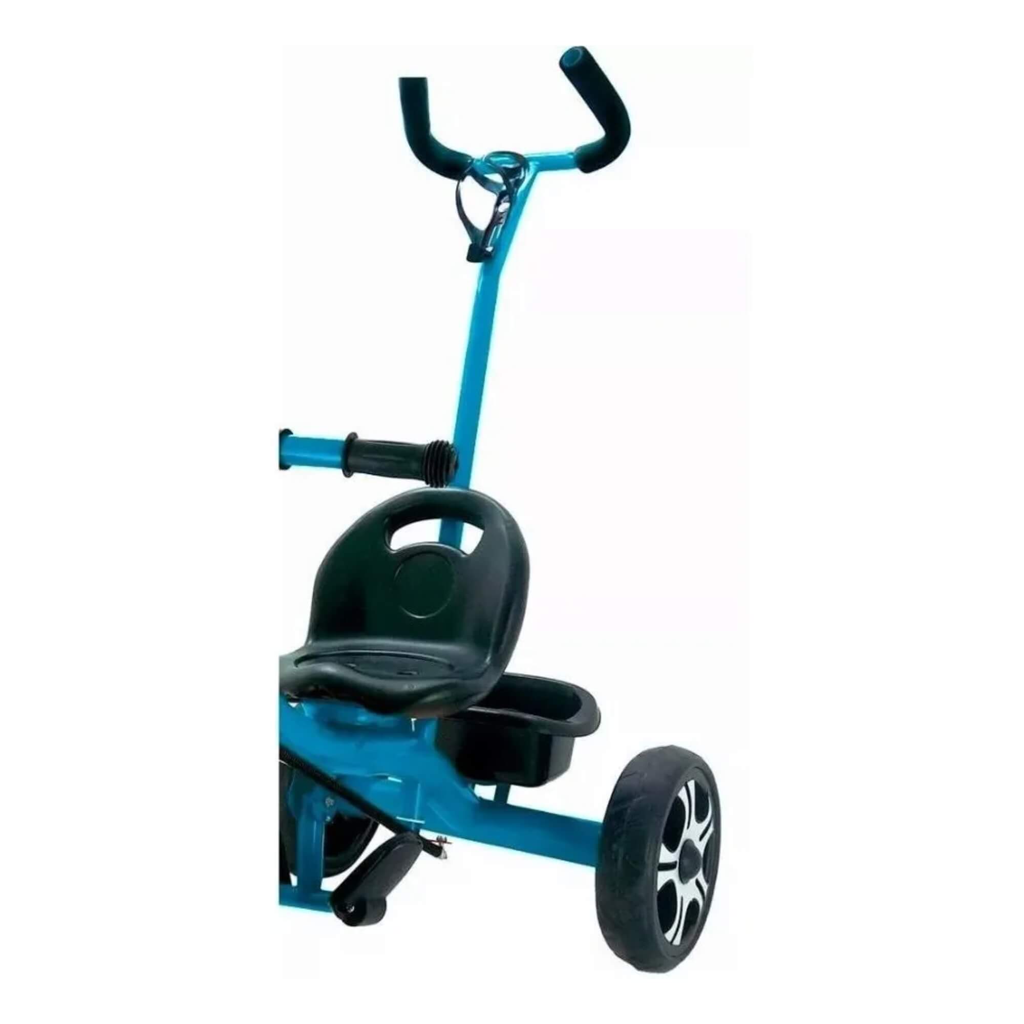 Triciclo Infantil com Apoiador Azul Zippy Toys - 7630