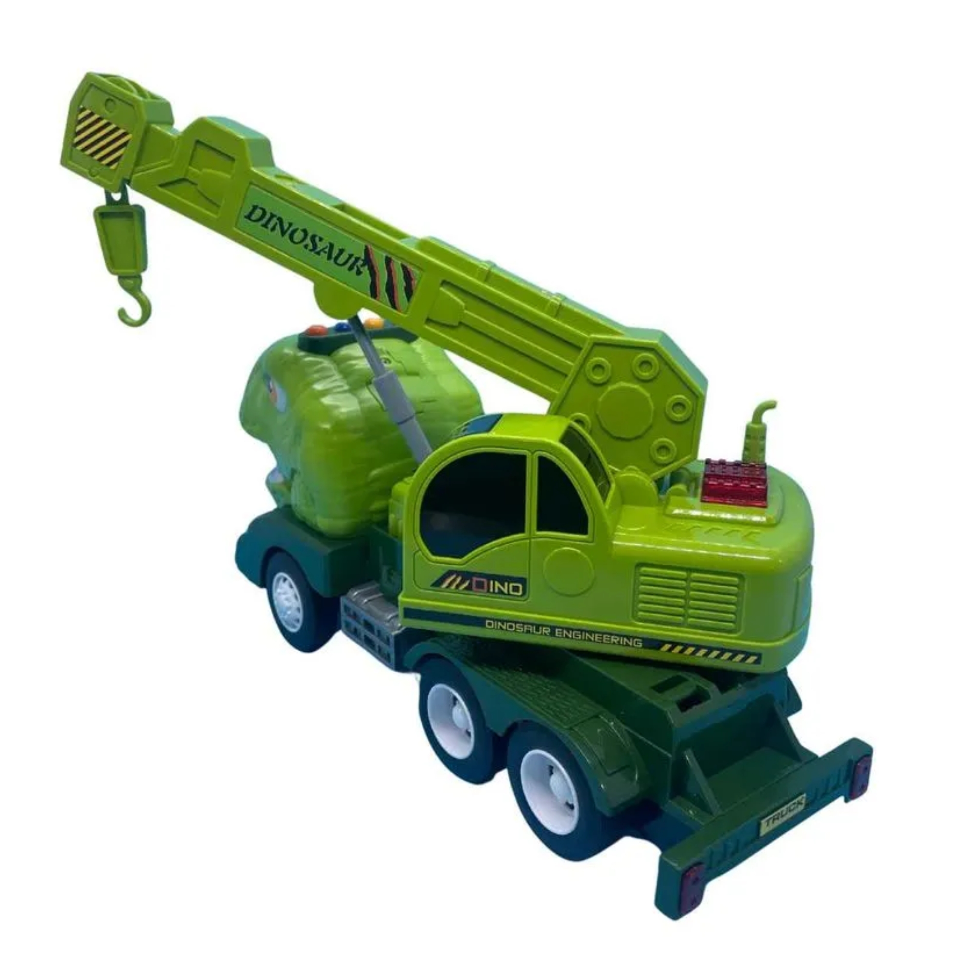 Brinquedo Infantil Dinotruck Caminhão Guindaste Tiranossauro Verde Zippy Toys - 9225