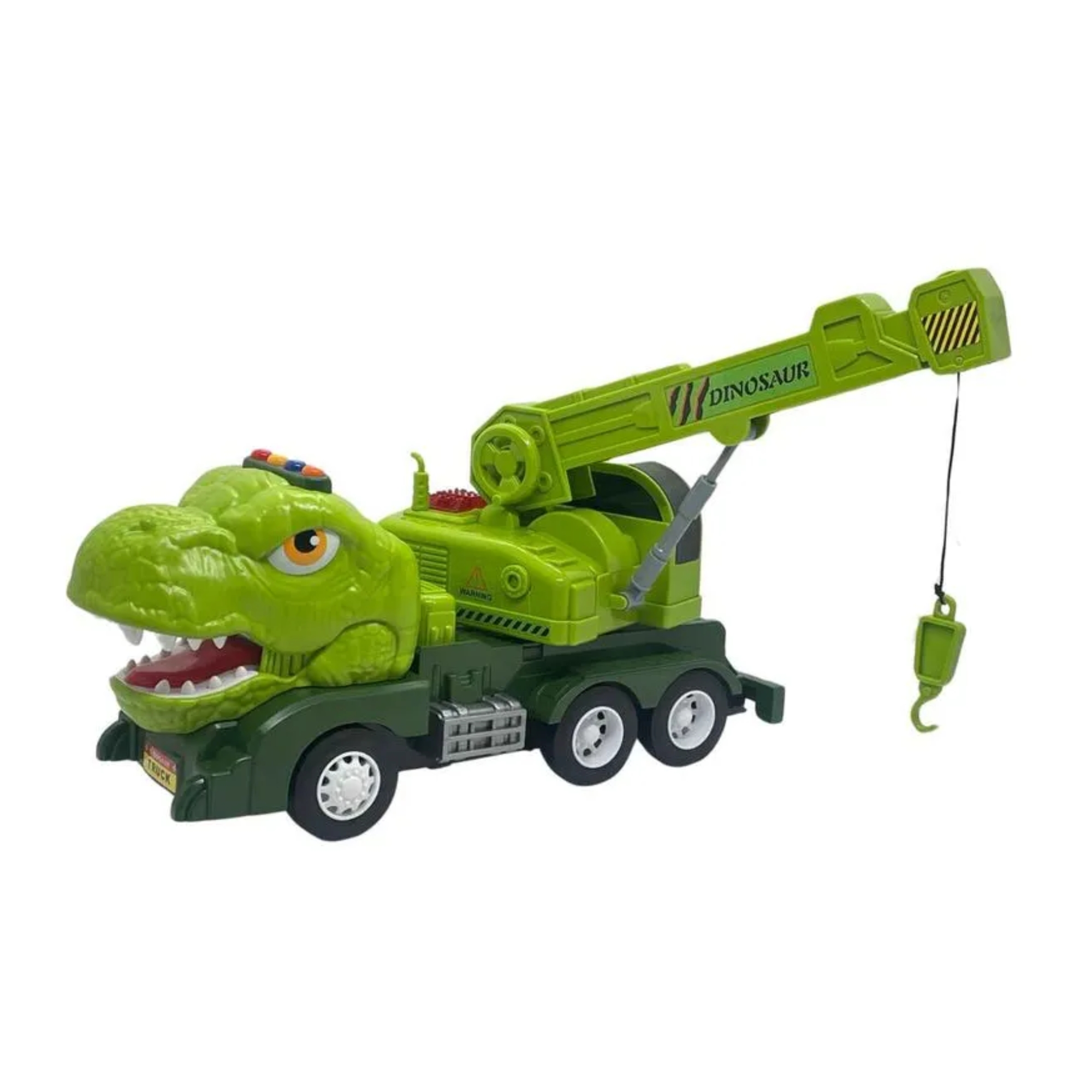 Brinquedo Infantil Dinotruck Caminhão Guindaste Tiranossauro Verde Zippy Toys - 9225