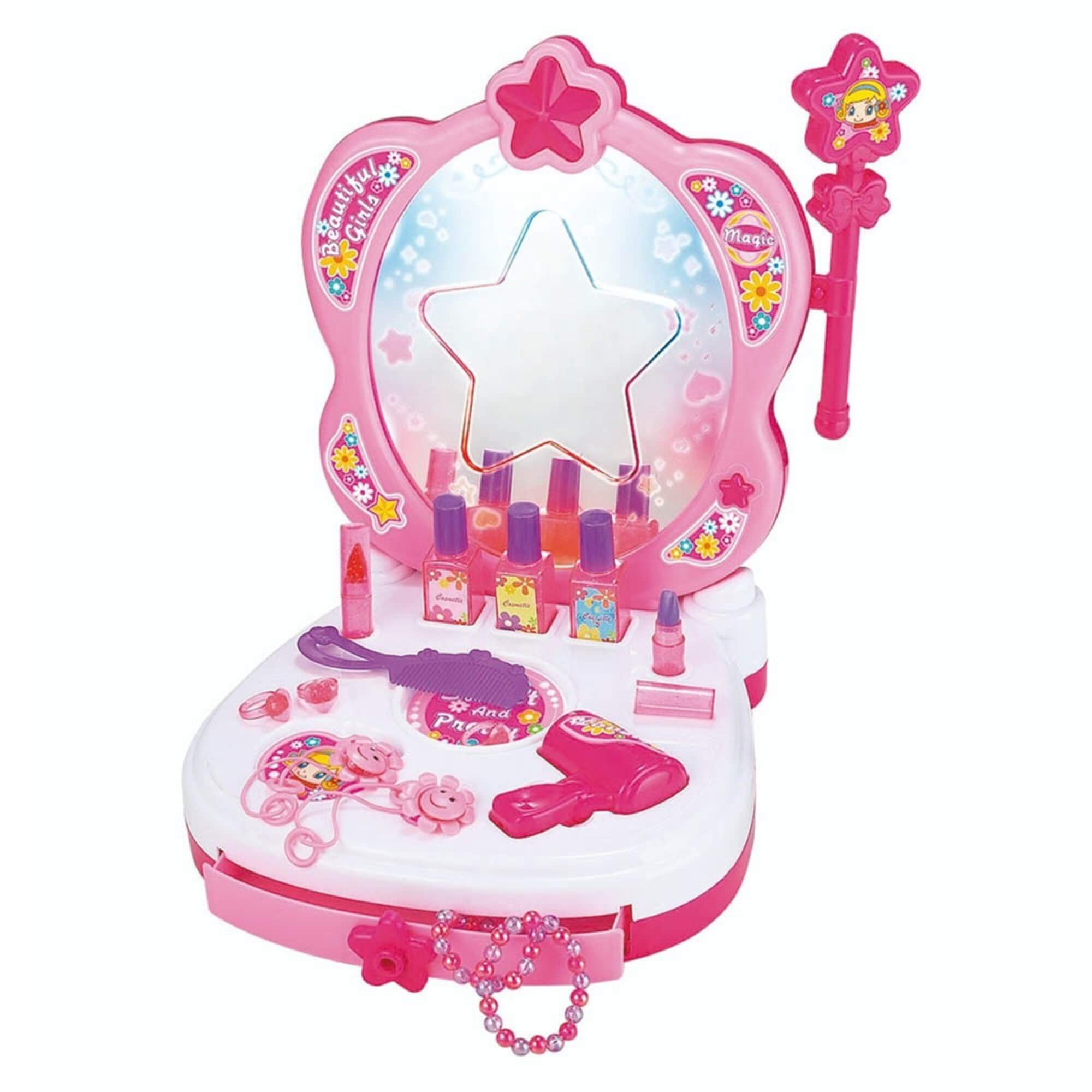 Brinquedo Infantil Kit Salão de Beleza Princesa c/ Luz e Som Zippy Toys - 10326