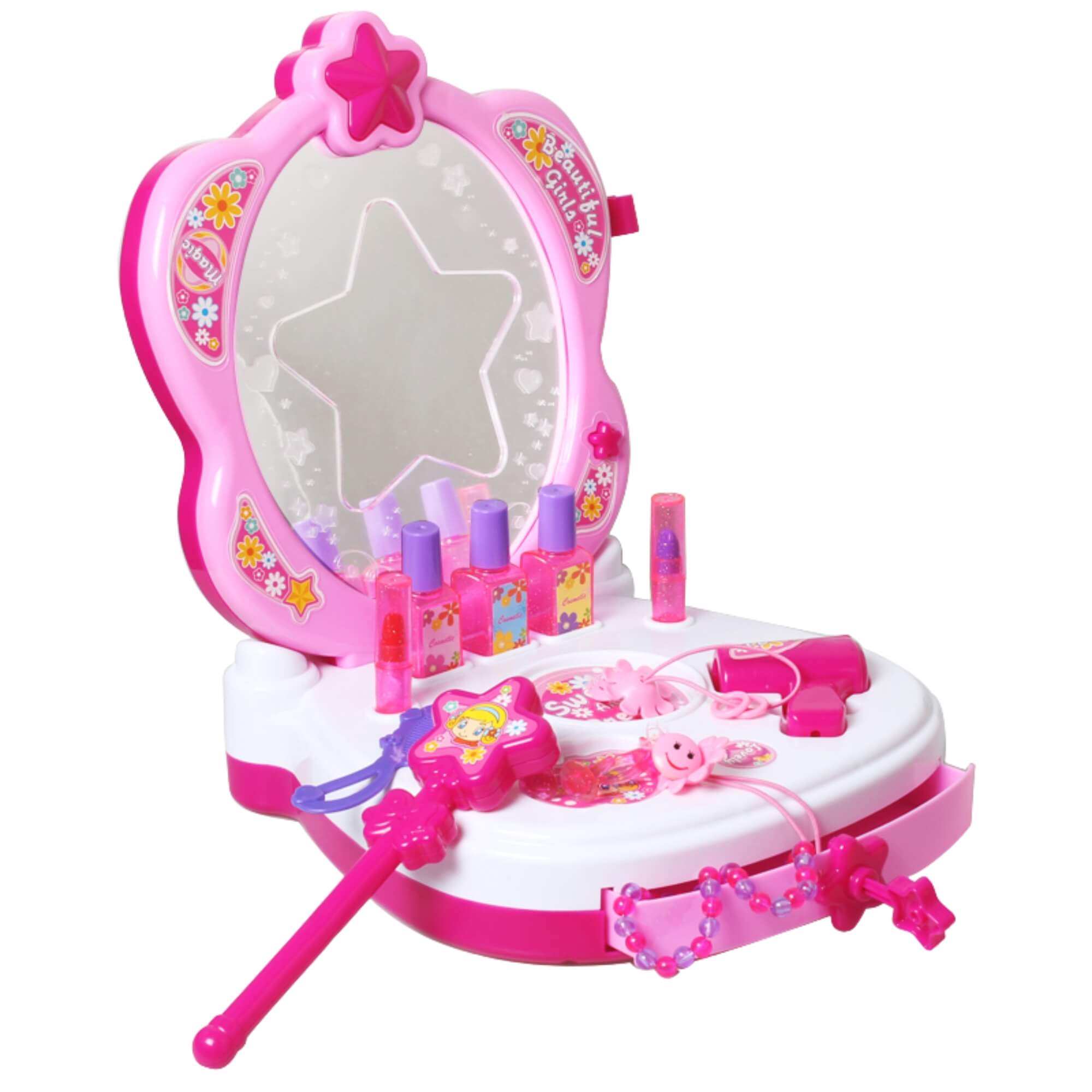 Brinquedo Infantil Kit Salão de Beleza Princesa c/ Luz e Som Zippy Toys - 10326