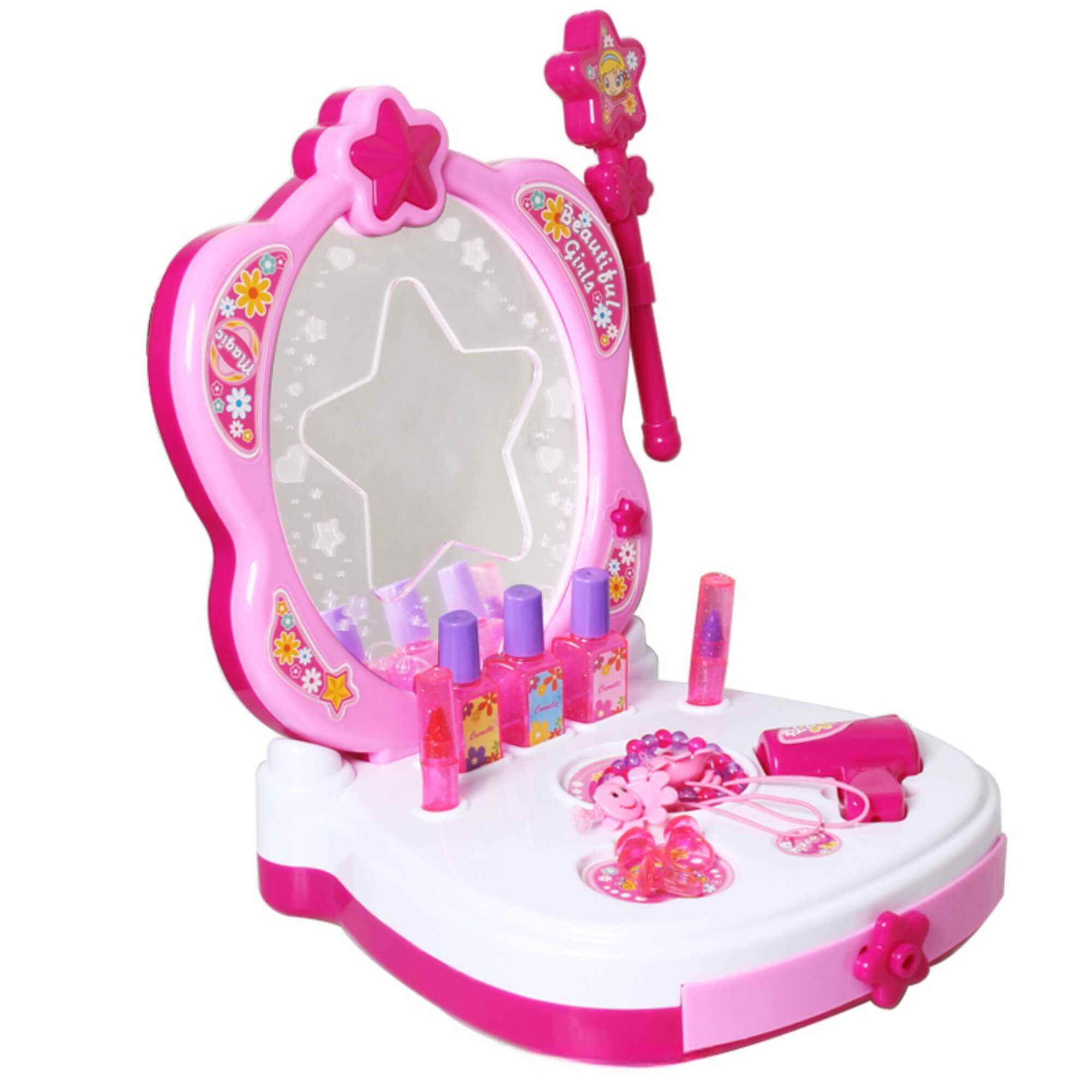 Brinquedo Infantil Kit Salão de Beleza Princesa c/ Luz e Som Zippy Toys - 10326