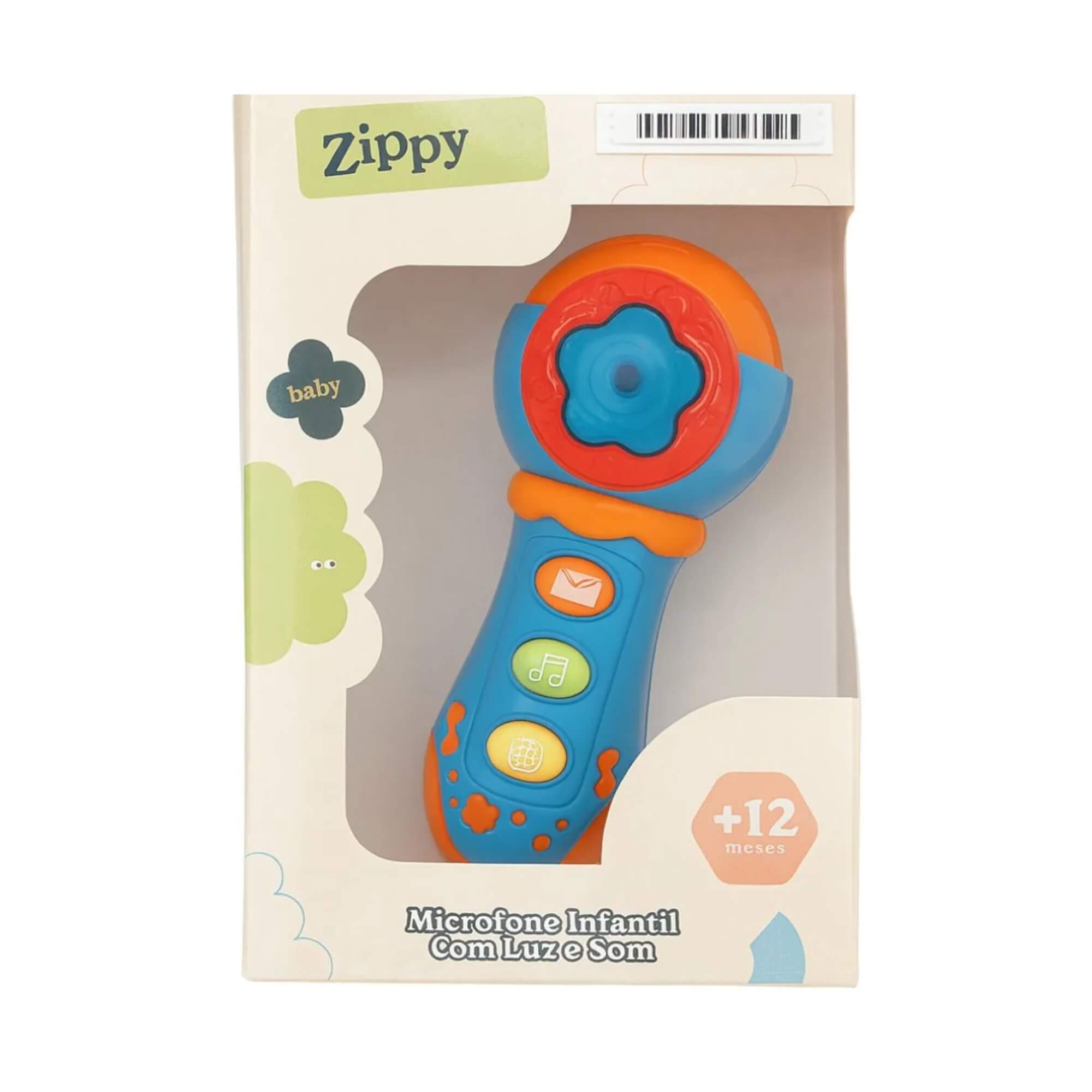 Brinquedo Microfone Infantil com Luz e Som Zippy Toys - 11133