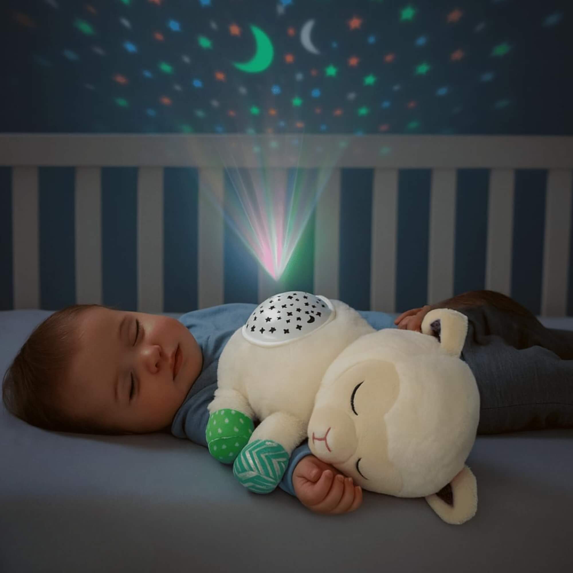 Pelúcia Infantil Carneirinho com Luz e Som Zippy Toys - 11126