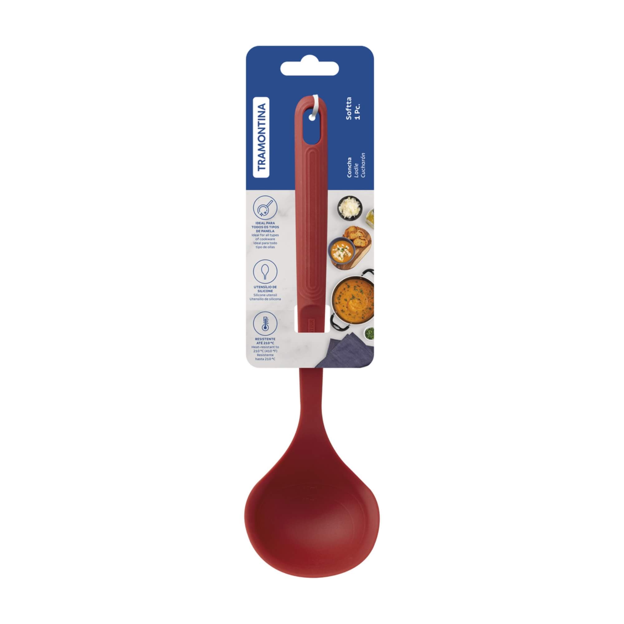 Concha de Silicone Softta Vermelho Tramontina - 25854170
