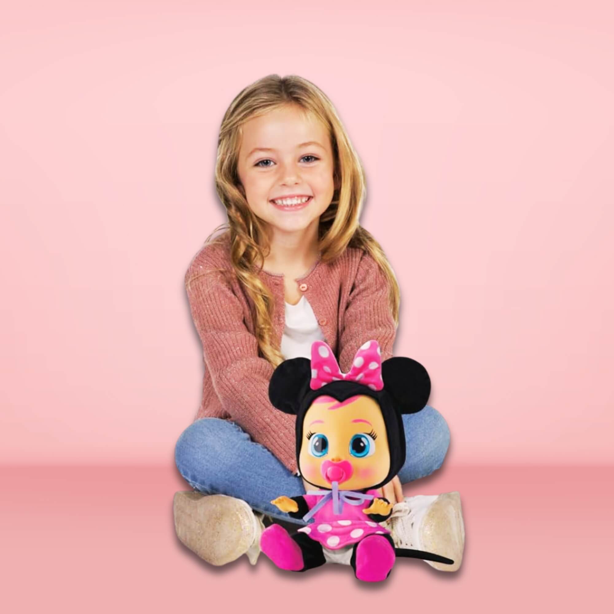 Brinquedo Infantil Boneca Cry Babies Minnie - Chora e Emite sons Multikids - BR1420