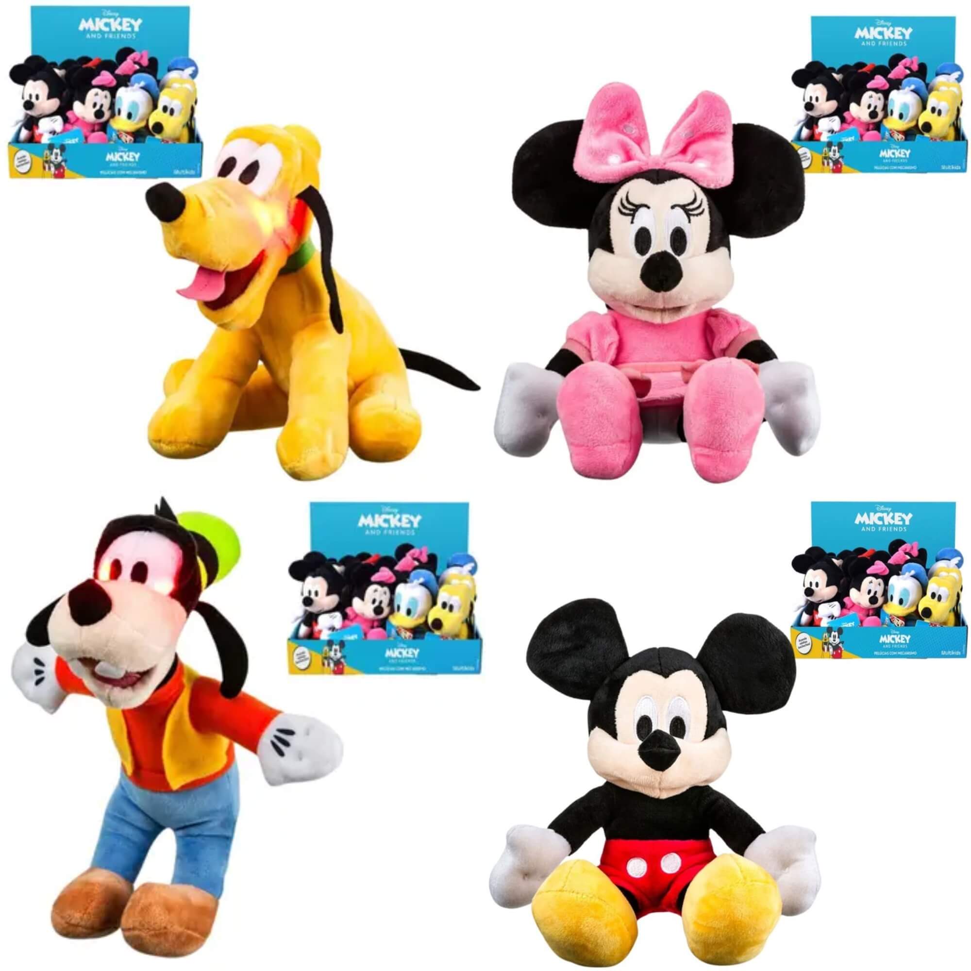 Pelúcia Mickey e Amigos Sortida e Unitária Multikids - BR2201