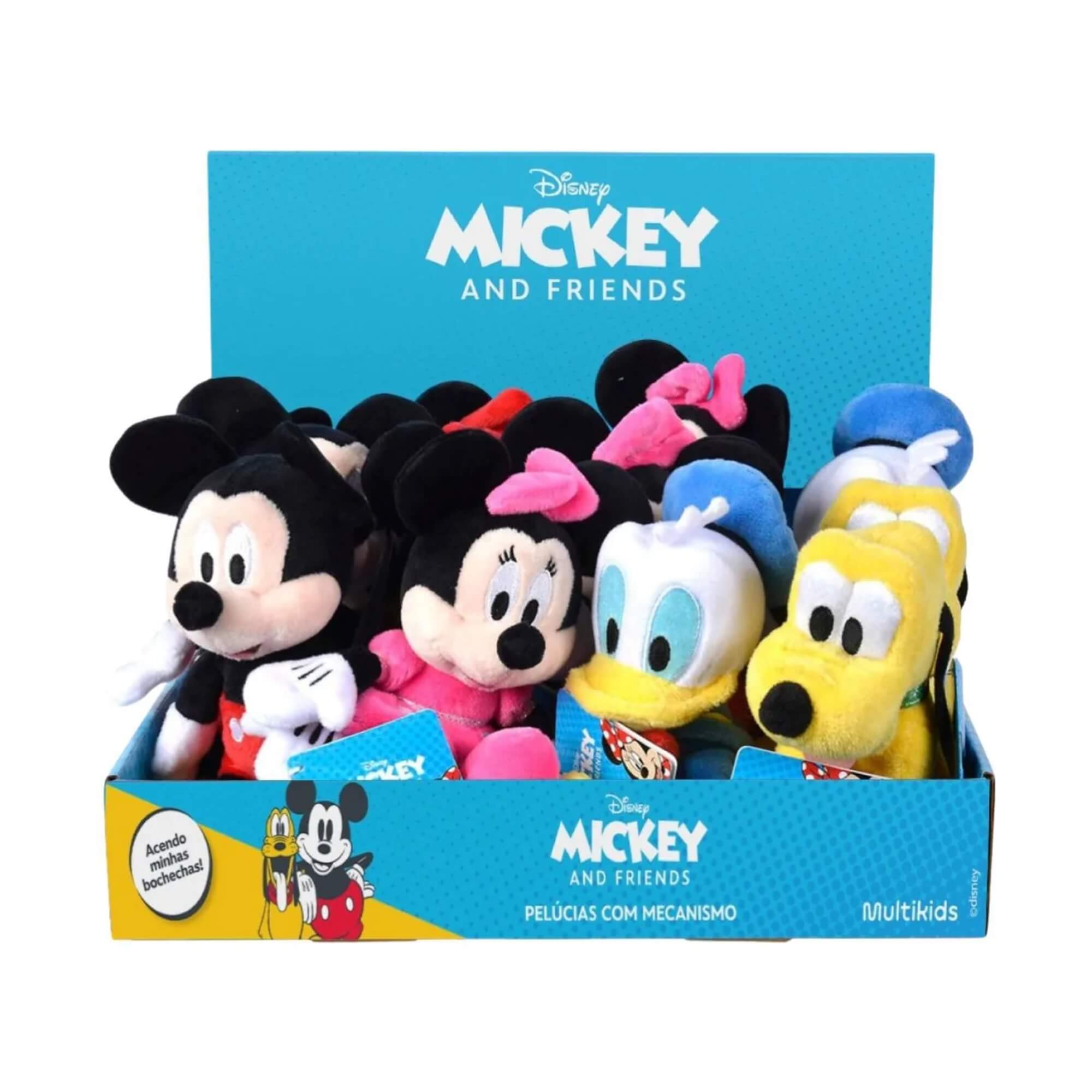 Pelúcia Mickey e Amigos Sortida e Unitária Multikids - BR2201
