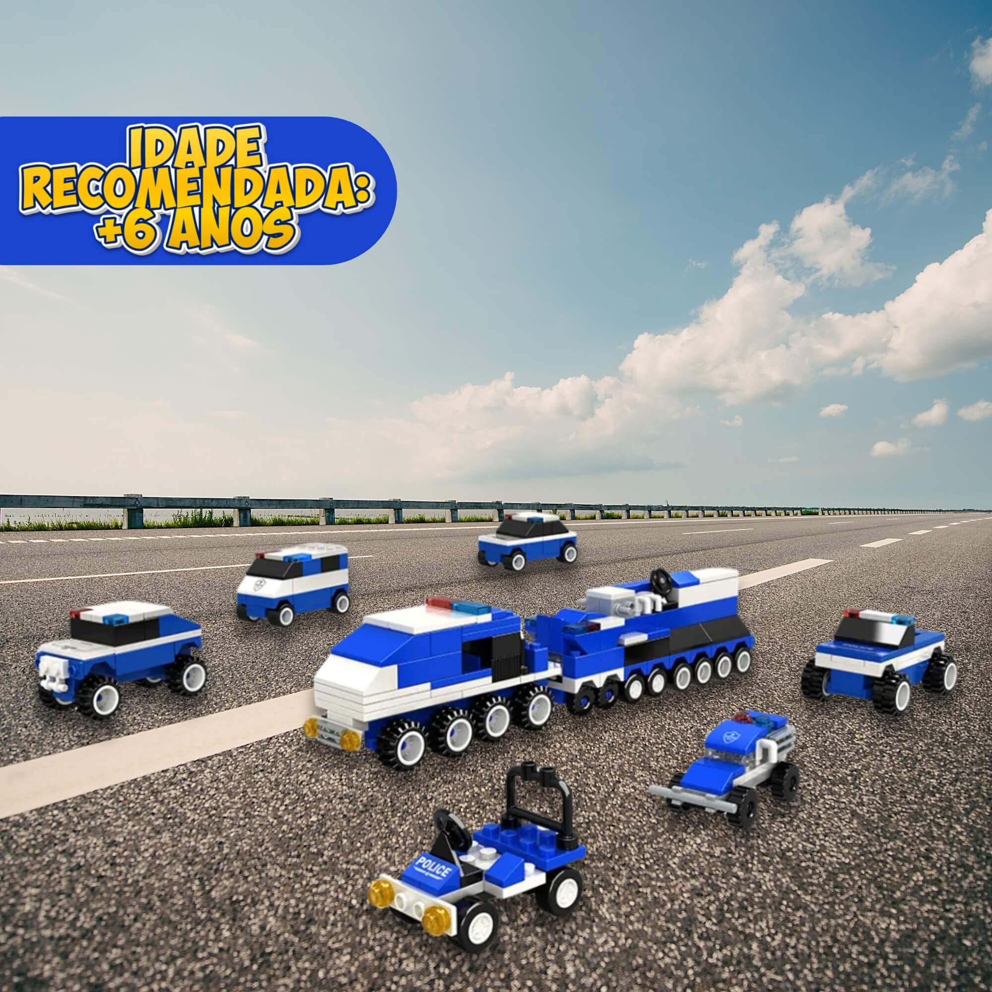 Brinquedo Infantil Blocos de Montar Defensores da Ordem 25/29 Peças Unidade Xalingo - 14987