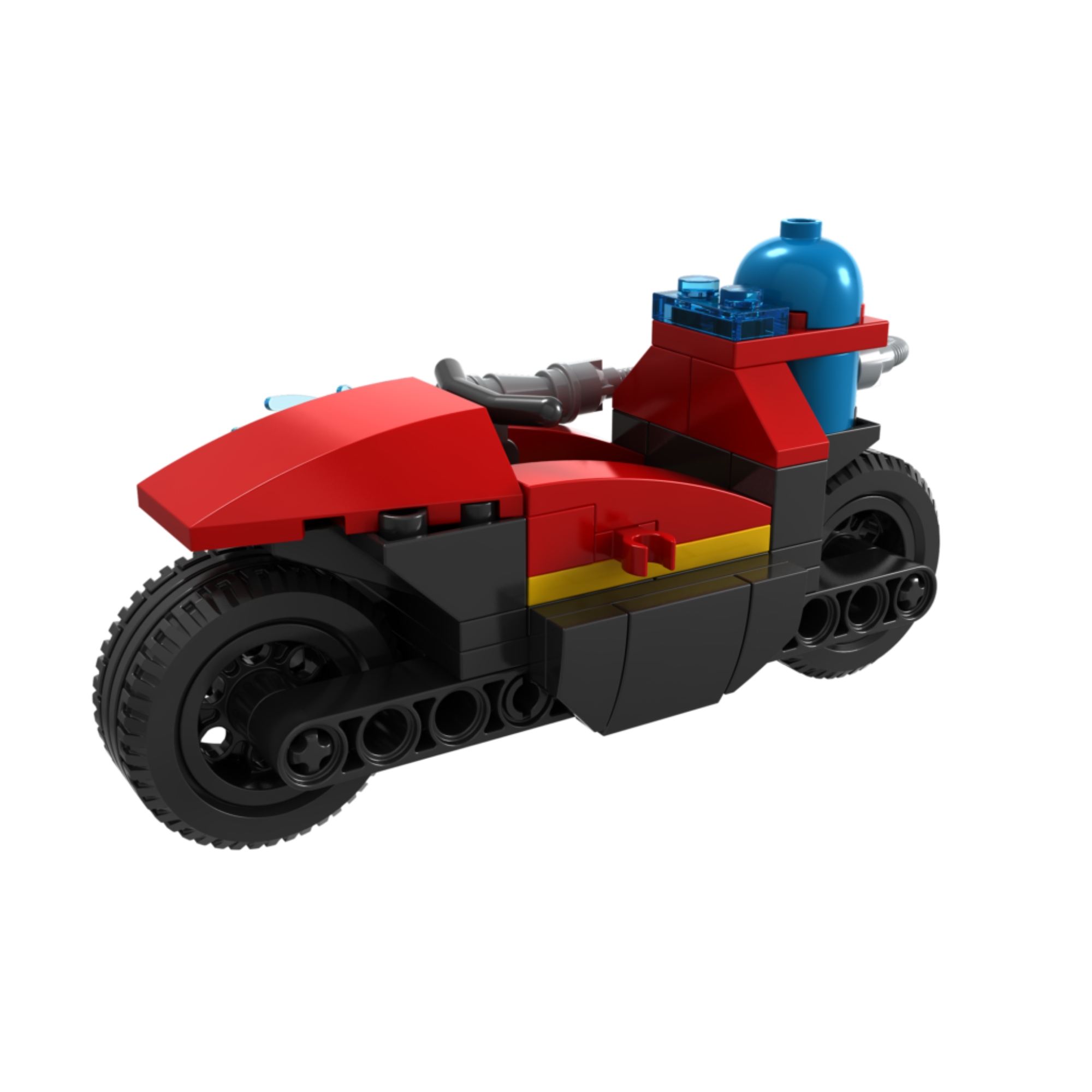 Brinquedo Infantil Blocos de Montar Bombeiros Motocicleta 60 Peças Xalingo - 15476