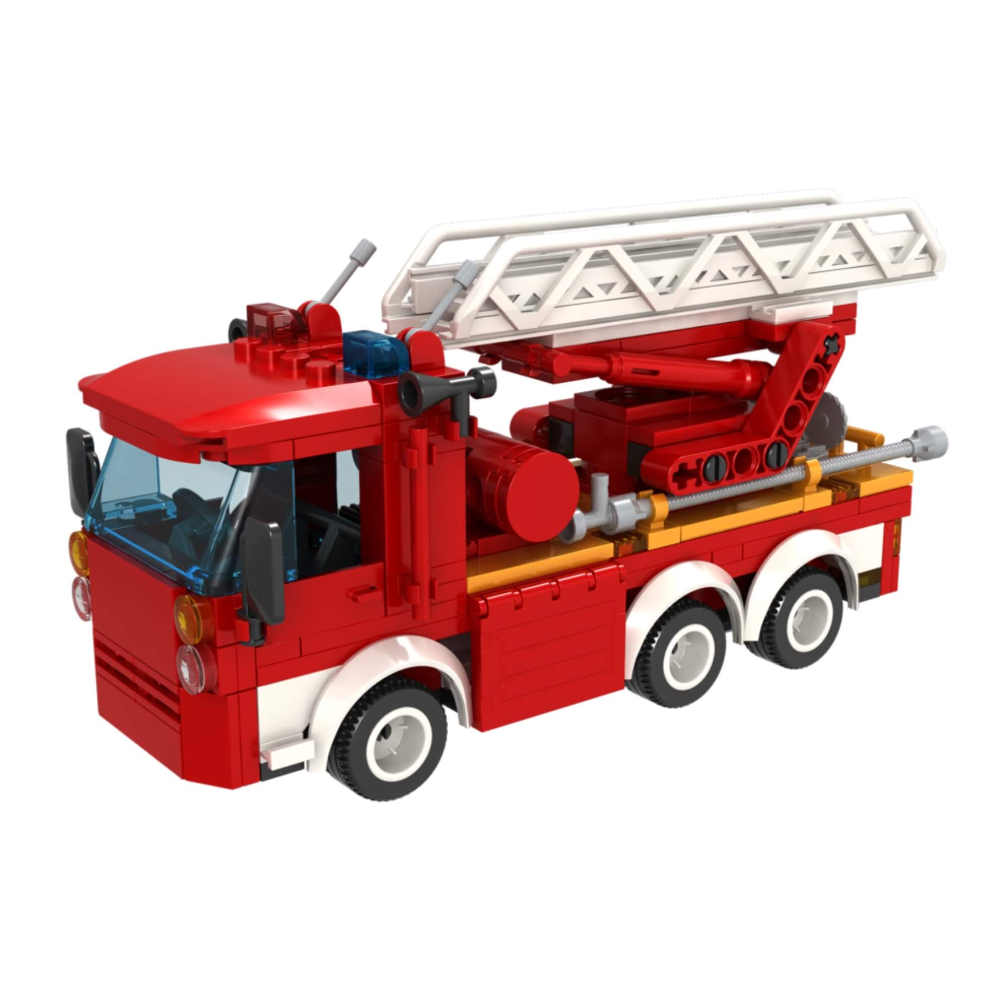 Brinquedo Infantil Blocos de Montar Caminhão de Bombeiros 260 Peças Xalingo - 16198