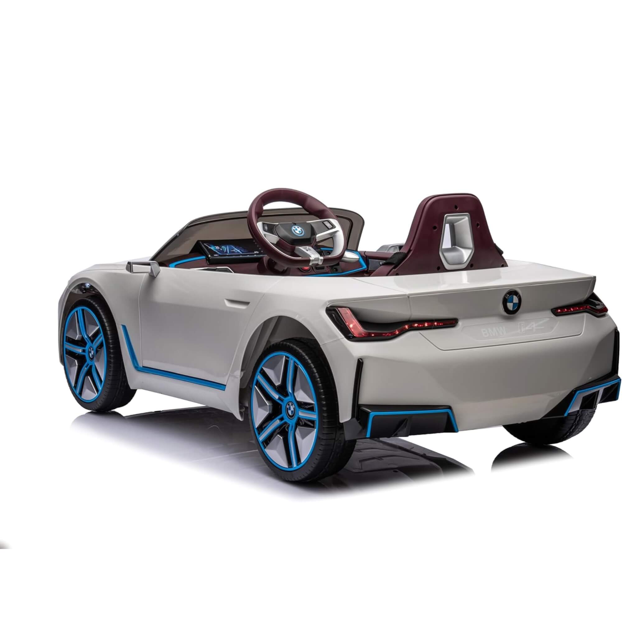 Carro Elétrico Infantil BMW I4 12V com Controle Remoto Branco Zippy Toys - 9980