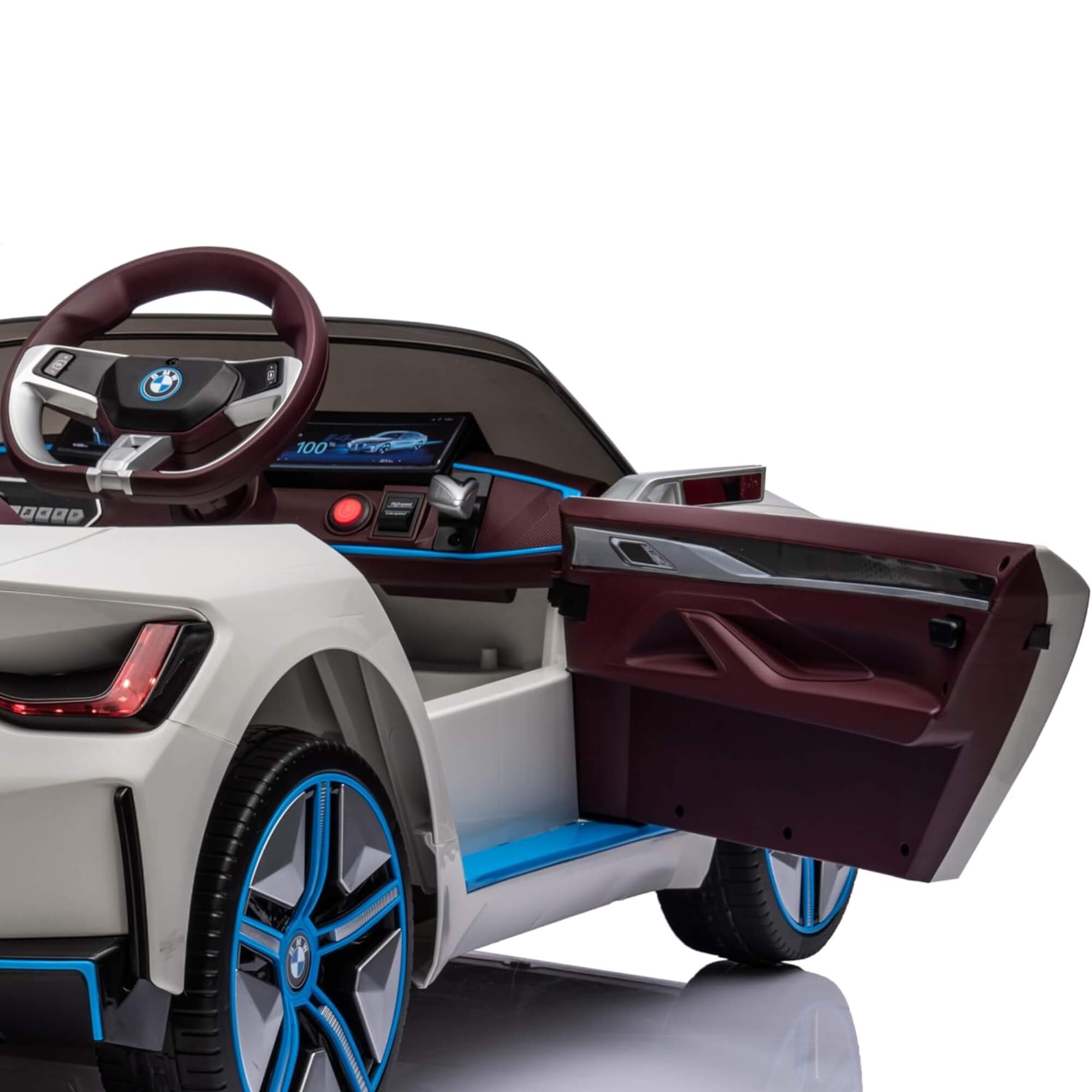 Carro Elétrico Infantil BMW I4 12V com Controle Remoto Branco Zippy Toys - 9980