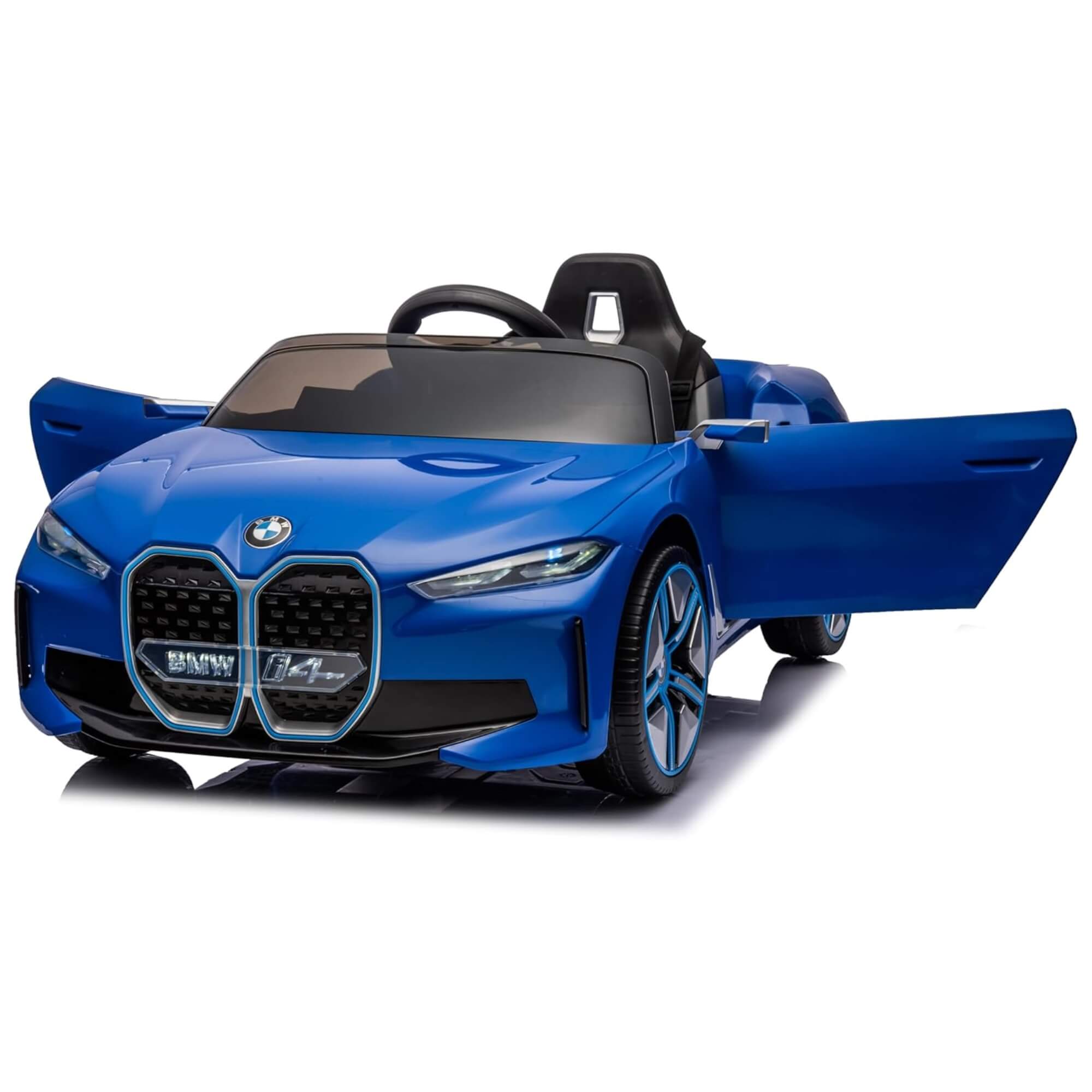 Carro Elétrico Infantil BMW I4 Azul 12V com Controle Remoto Zippy Toys - 9981