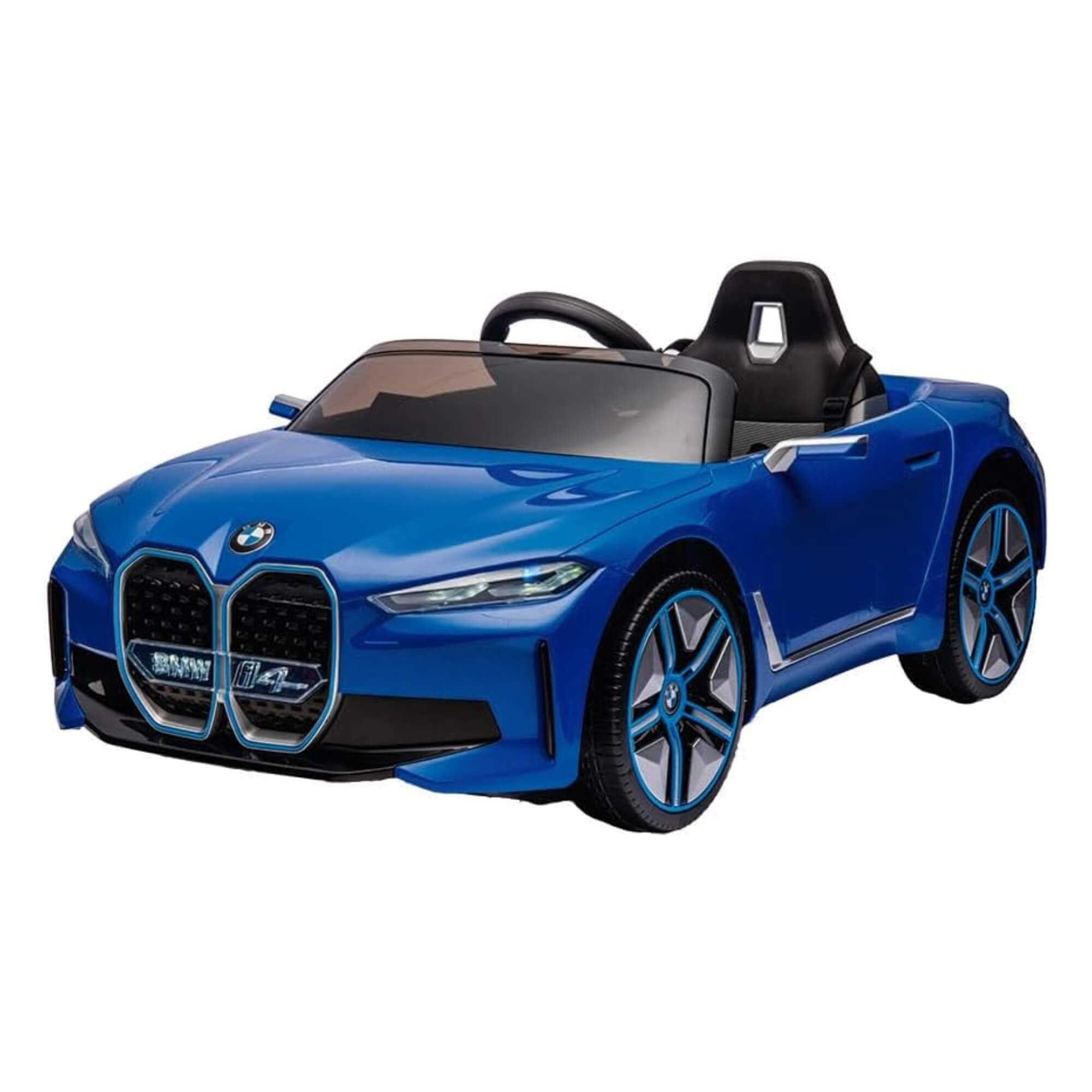 Carro Elétrico Infantil BMW I4 Azul 12V com Controle Remoto Zippy Toys - 9981