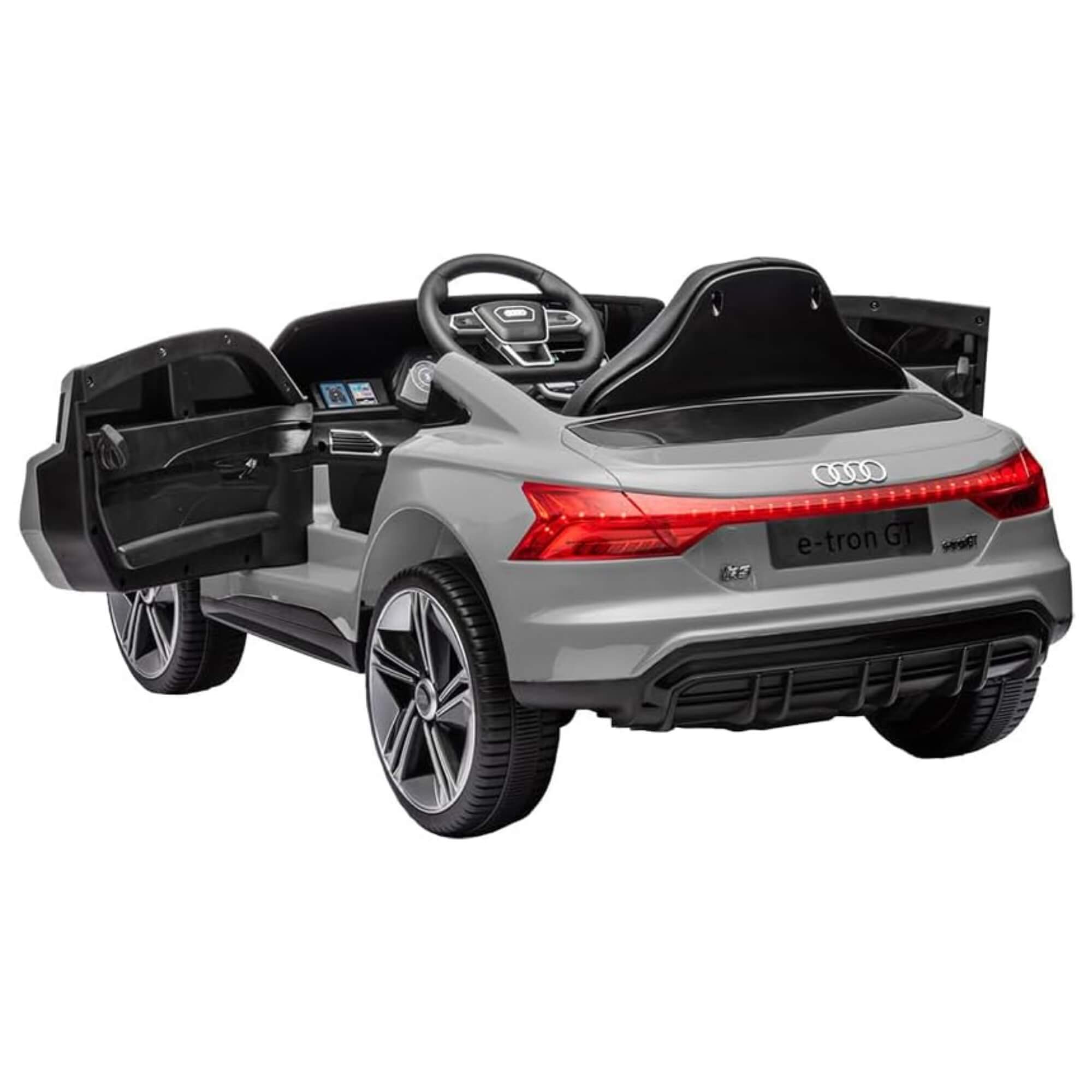 Carro Elétrico Infantil Audi E-Tron Sportback 12V c/ Controle Remoto cor Cinza Zippy Toys - 9971