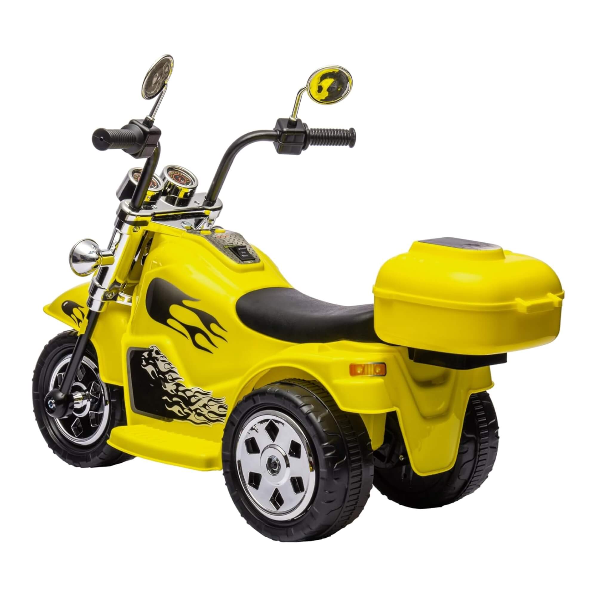 Mini Moto Elétrica Infantil Amarela c/ Bateria Recarregável 6V +3 Anos Zippy Toys - 9022