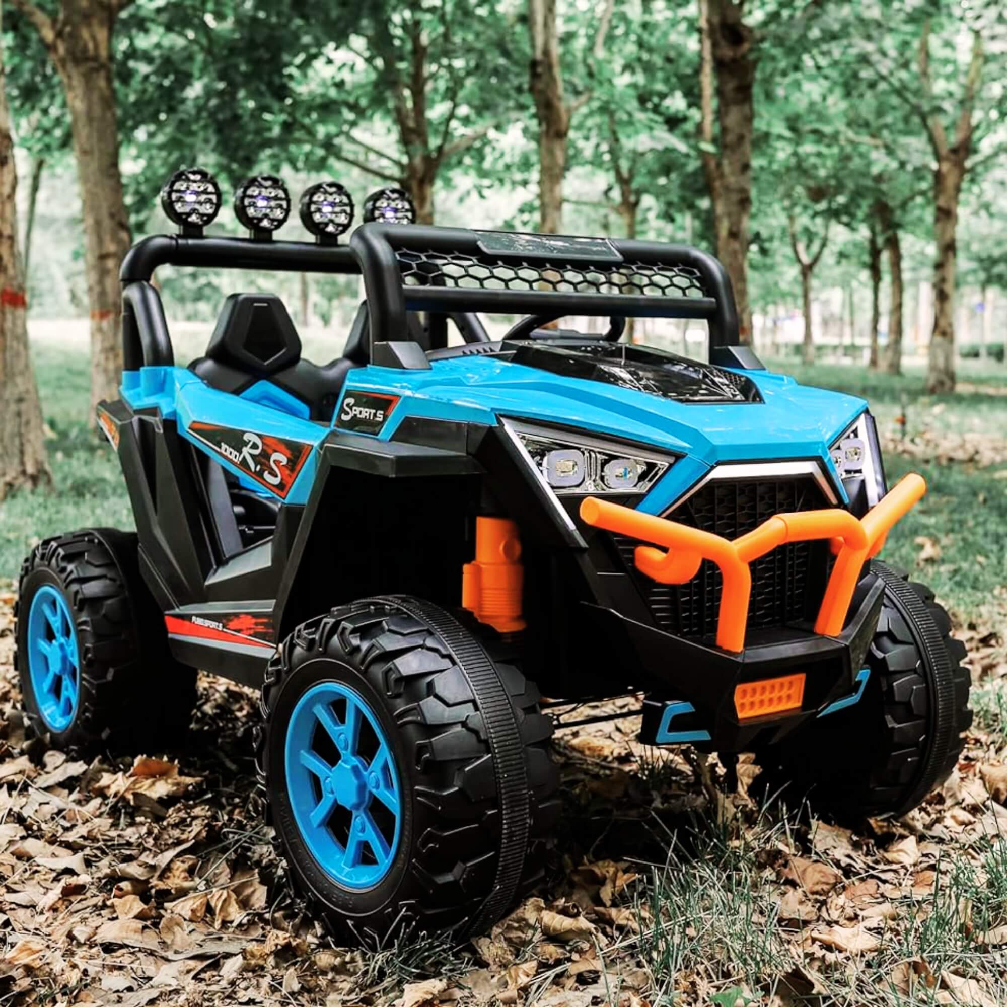 Carro Elétrico Infantil UTV 4X4 Azul 12V com Controle Remoto Zippy Toys - 9969