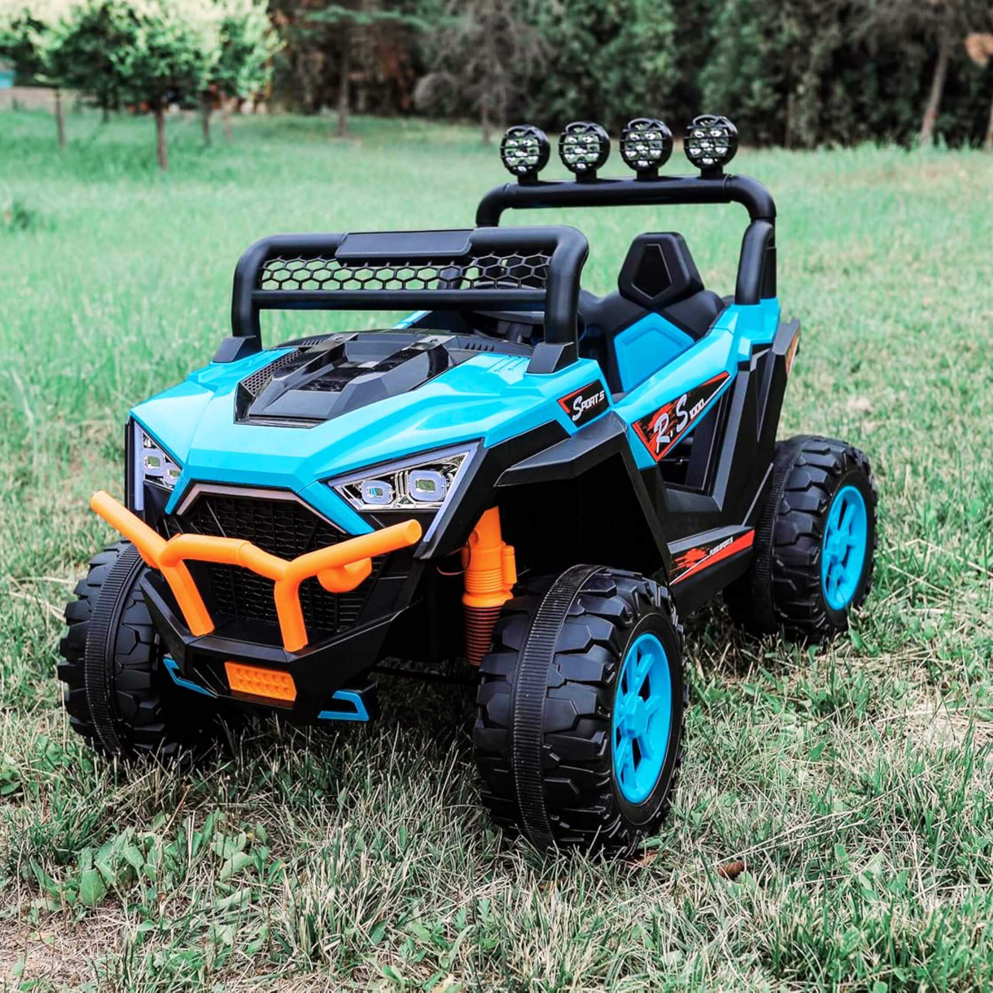 Carro Elétrico Infantil UTV 4X4 Azul 12V com Controle Remoto Zippy Toys - 9969