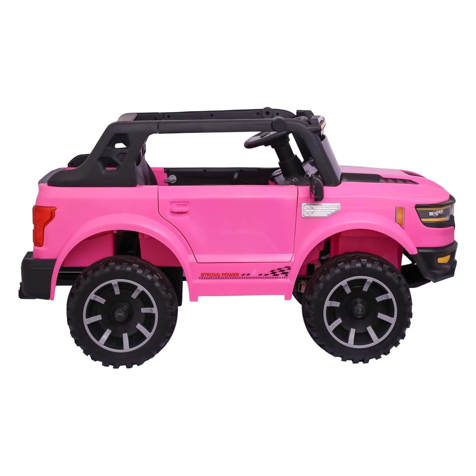 Carro Elétrico Infantil Dodge Ram Rosa 12V com Controle Remoto Zippy Toys - 10746