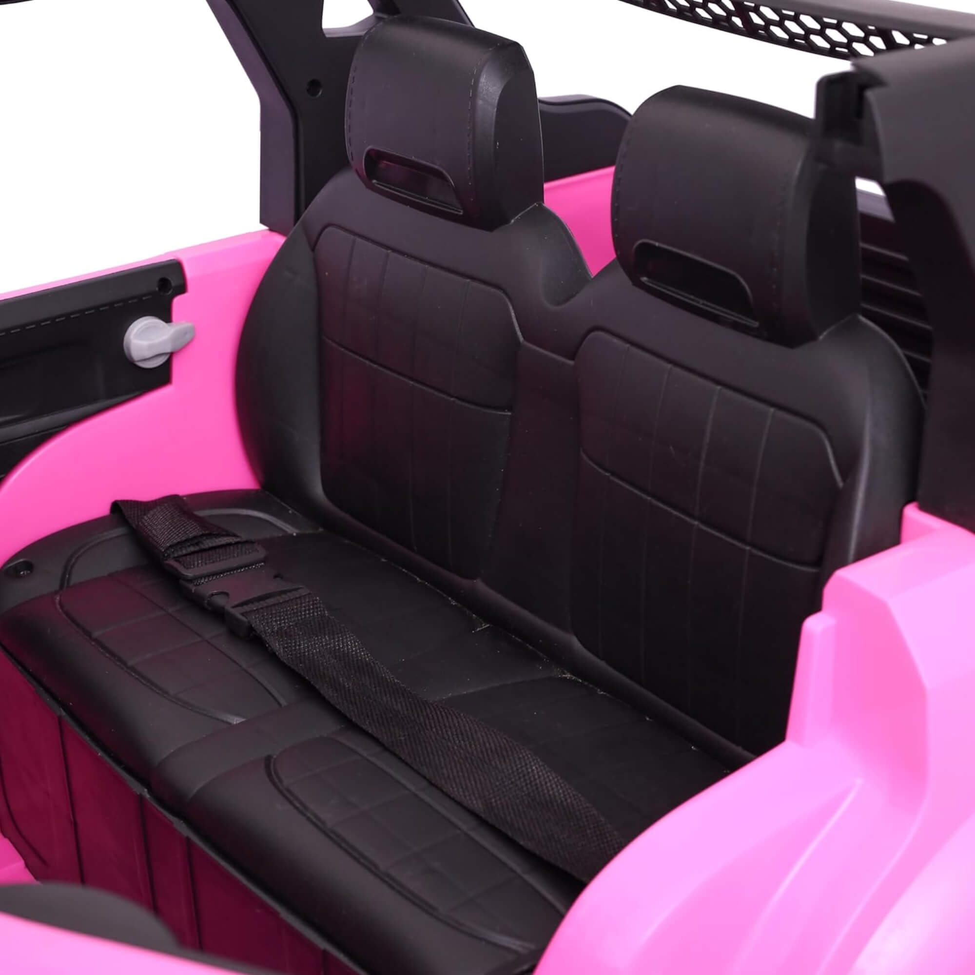Carro Elétrico Infantil Dodge Ram Rosa 12V com Controle Remoto Zippy Toys - 10746
