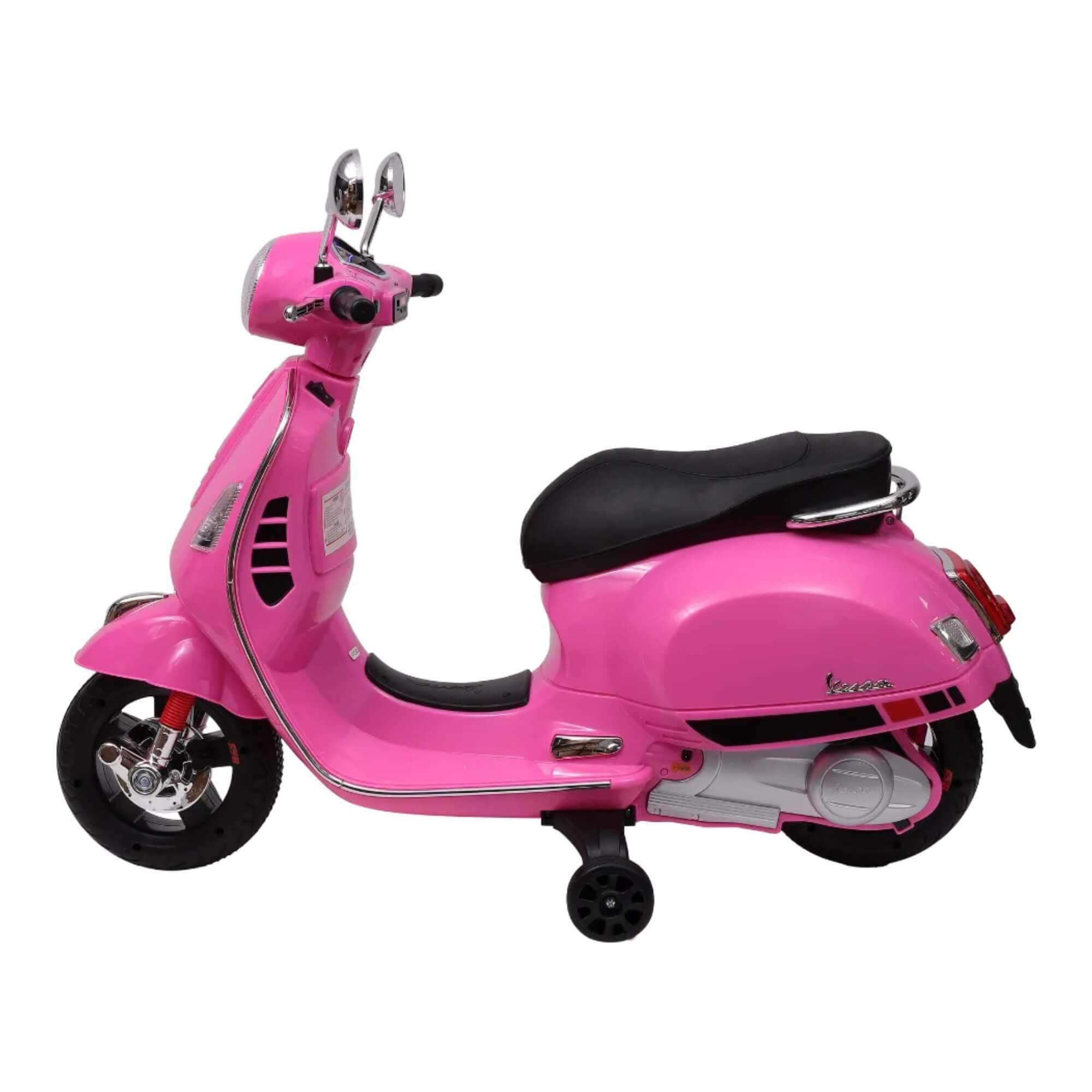 Moto Elétrica Infantil Vespa 6V Rosa +3 Anos Zippy Toys - 10271