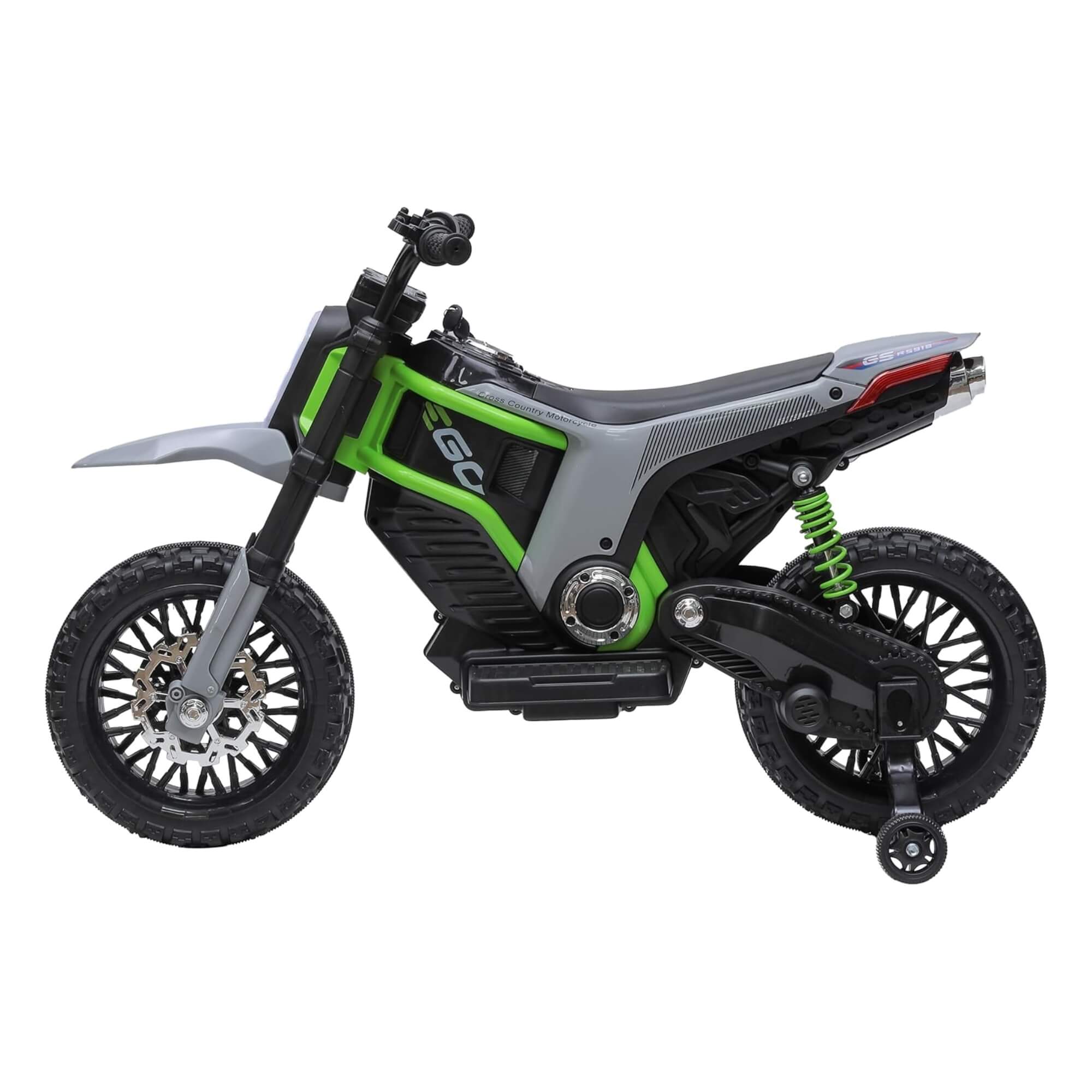Moto Elétrica Infantil Mini ZS 12V com Rodinha Verde Zippy Toys - 10551