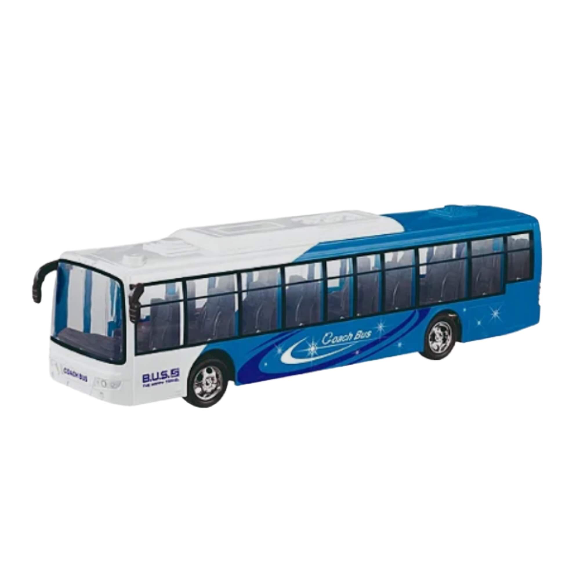 Brinquedo Infantil Ônibus de Controle Remoto Elétrico Azul Zippy Toys - 10298