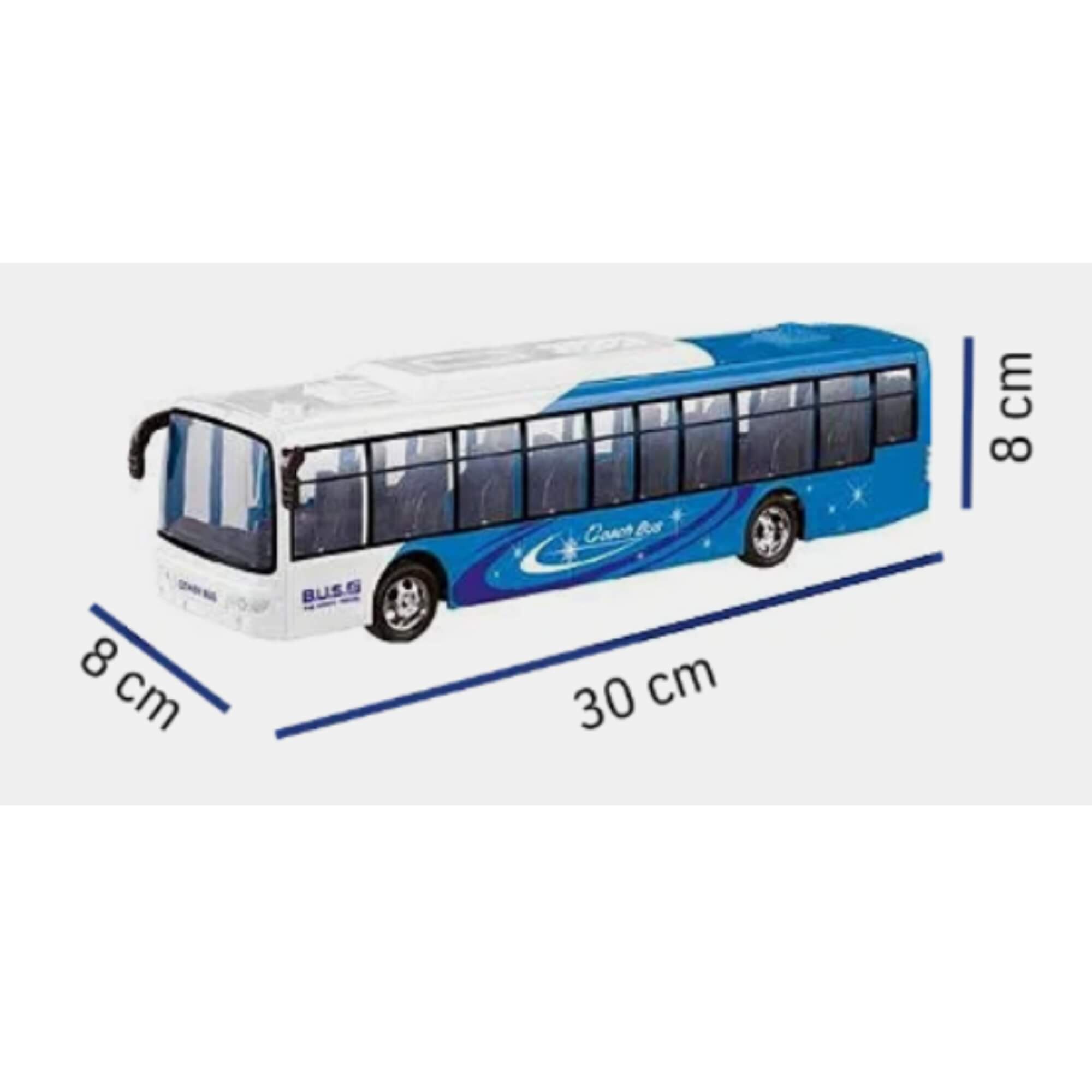 Brinquedo Infantil Ônibus de Controle Remoto Elétrico Azul Zippy Toys - 10298