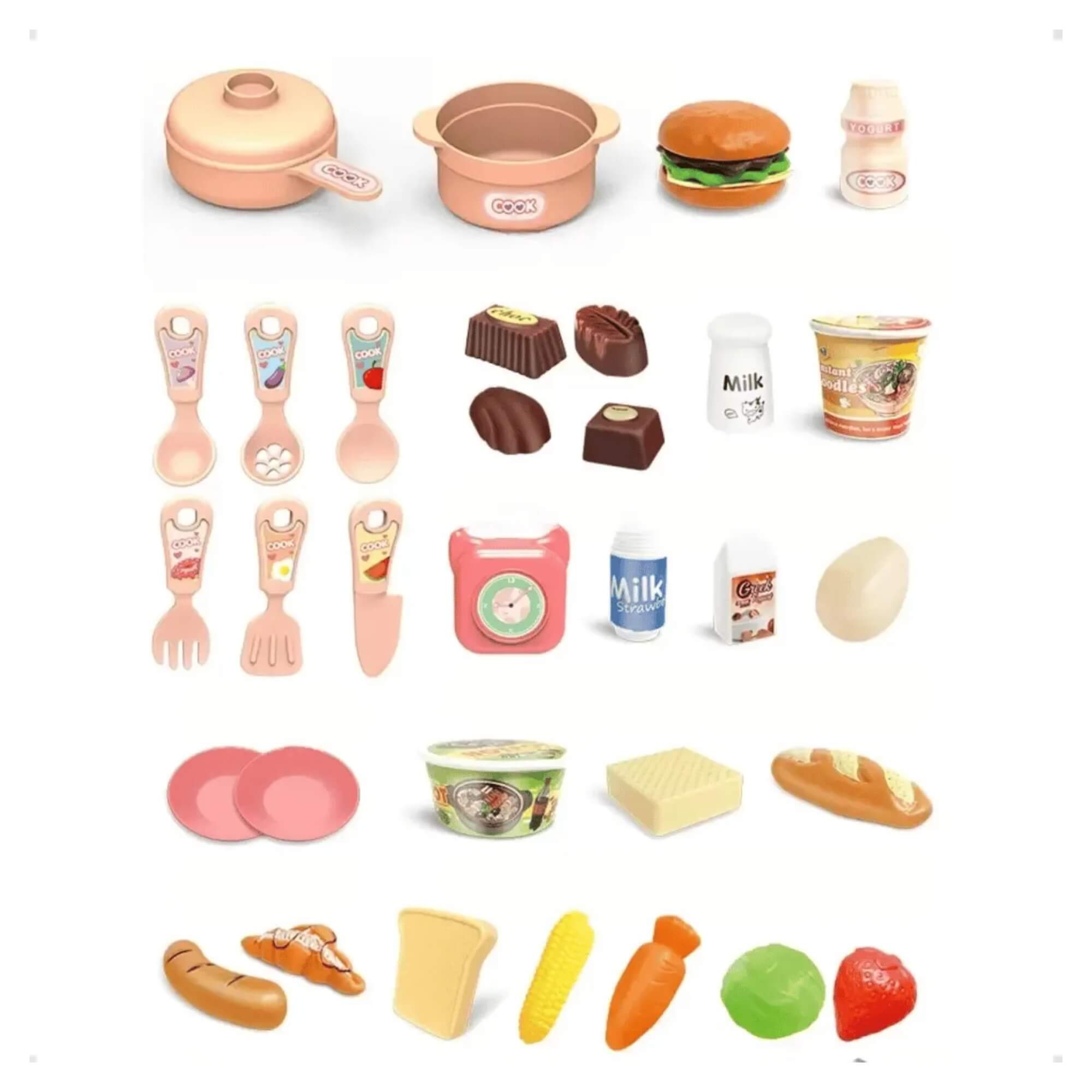 Brinquedo Infantil Kit Casa Encantada c/ 34 Peças Azul Zippy Toys - 9281