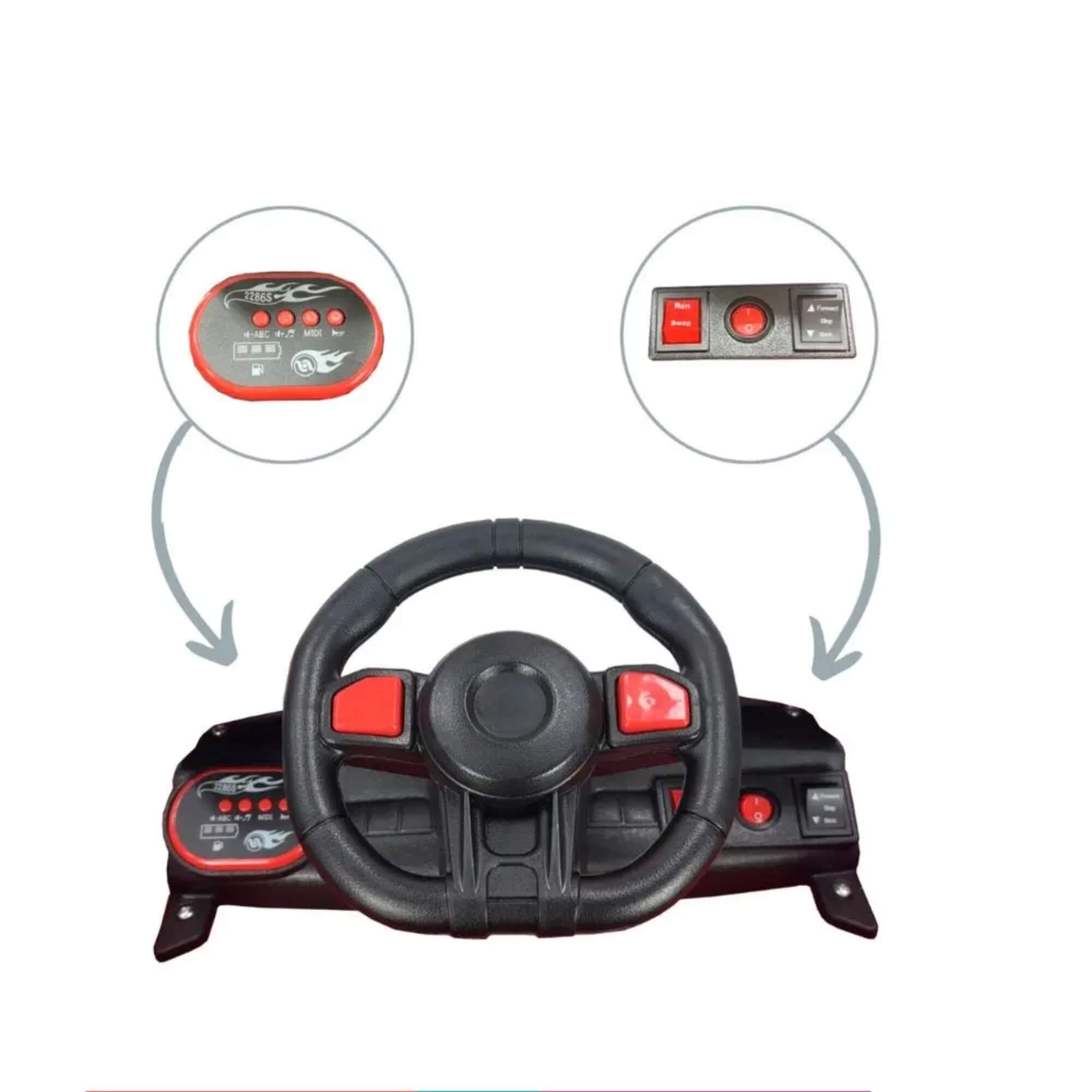 Carro Elétrico Infantil Compact Preto 6V com Controle Remoto Zippy Toys - 11511
