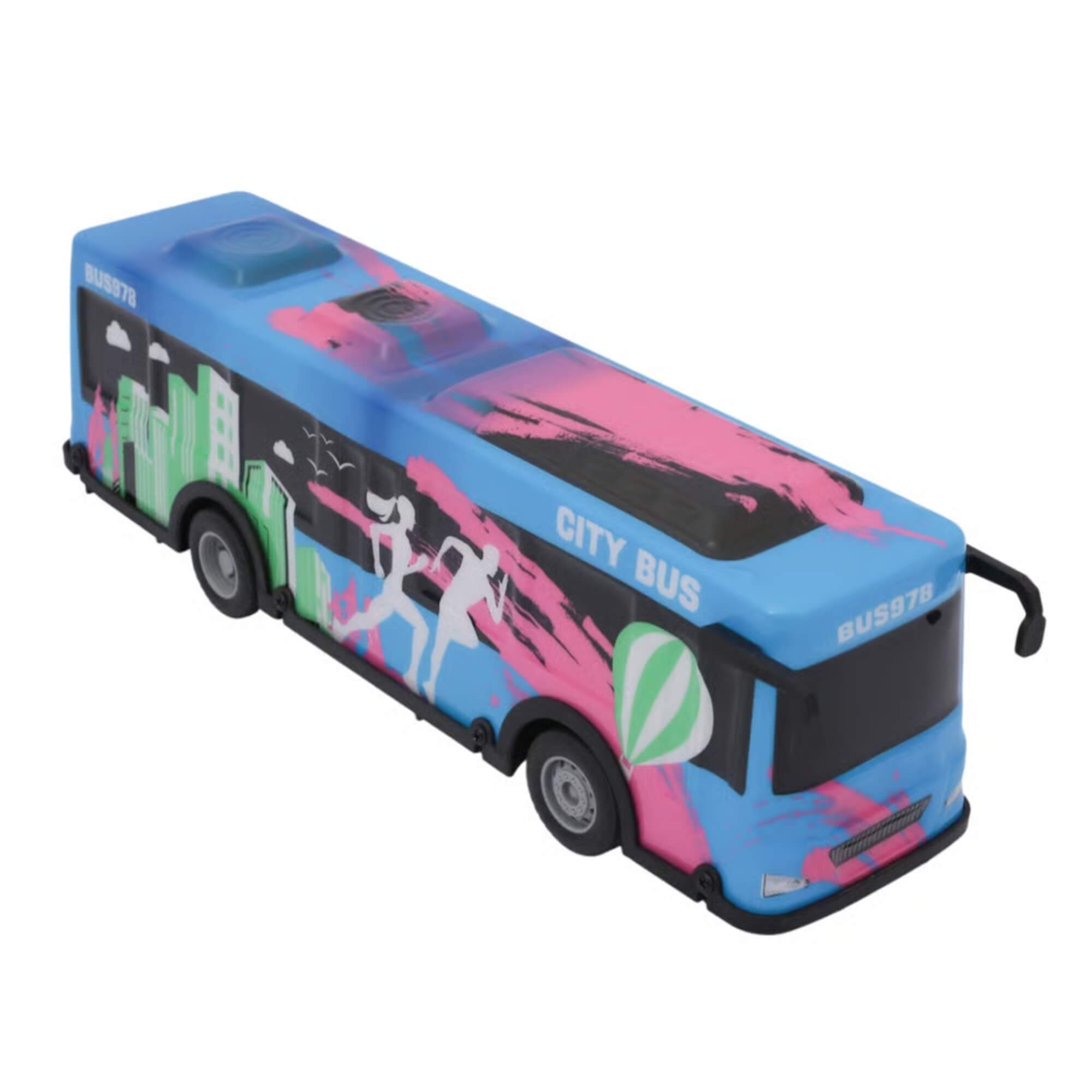 Brinquedo Infantil Ônibus de Controle Remoto Azul com Luz e Som Zippy Toys - 11103