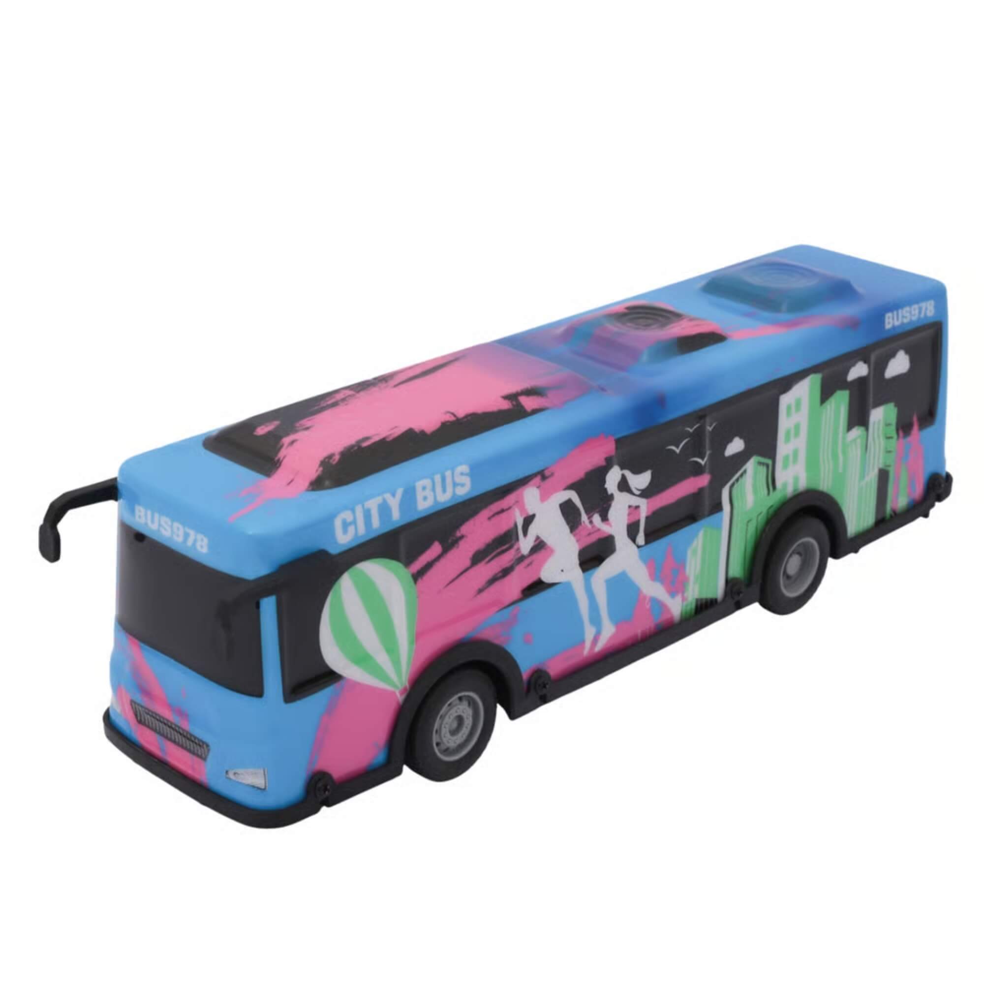Brinquedo Infantil Ônibus de Controle Remoto Azul com Luz e Som Zippy Toys - 11103