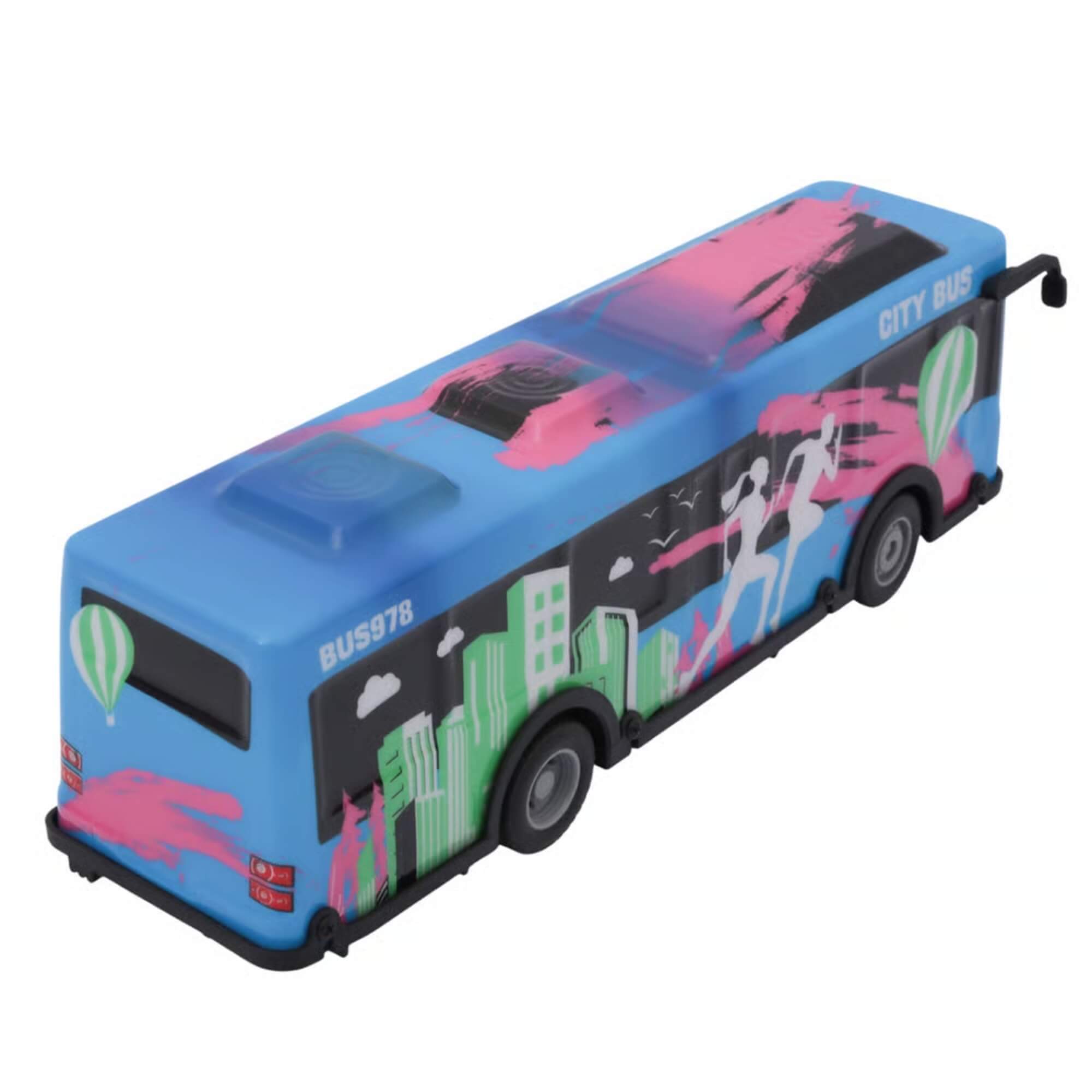 Brinquedo Infantil Ônibus de Controle Remoto Azul com Luz e Som Zippy Toys - 11103