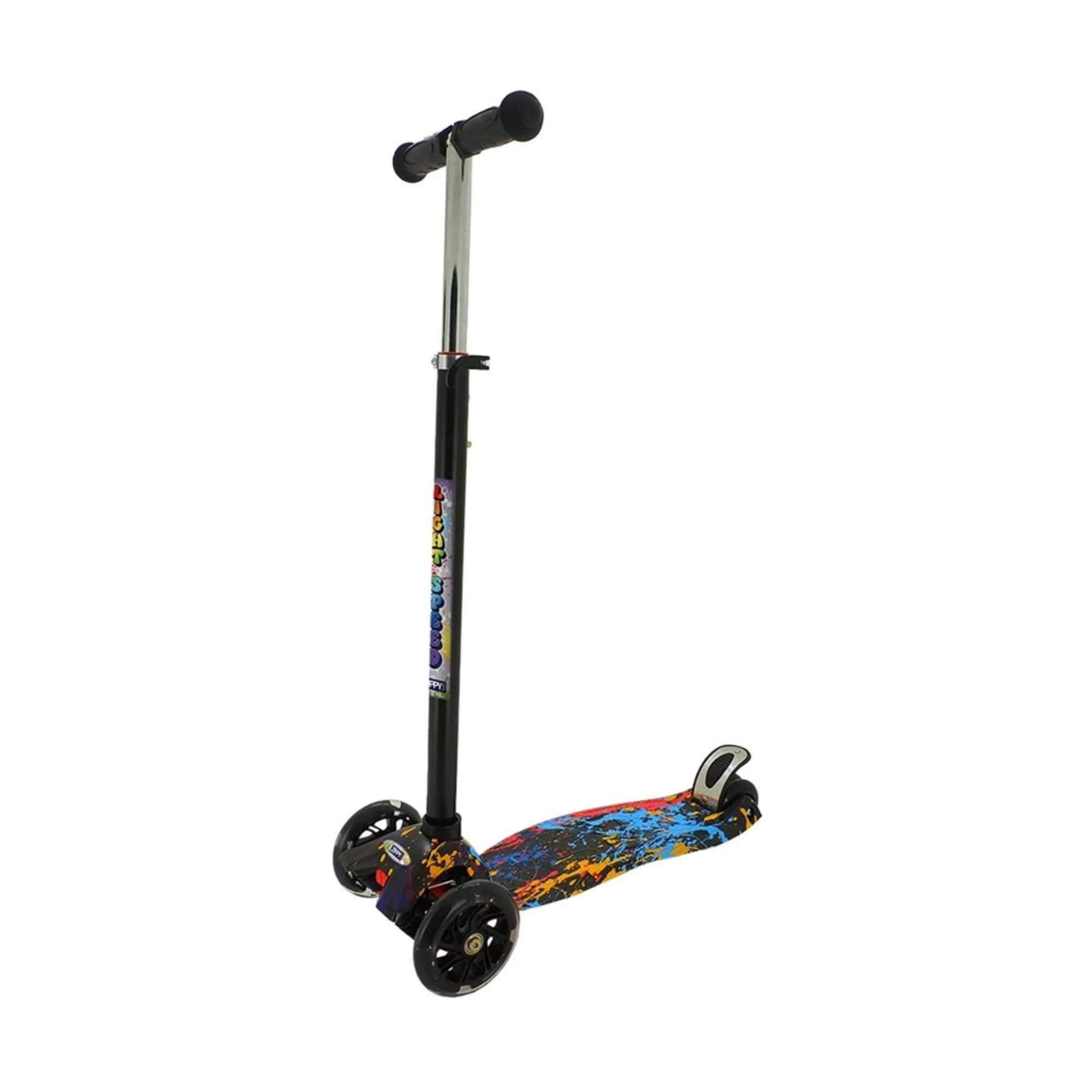 Patinete Infantil Ajustável Light Speed Colorido com Luz Zippy Toys - 8727
