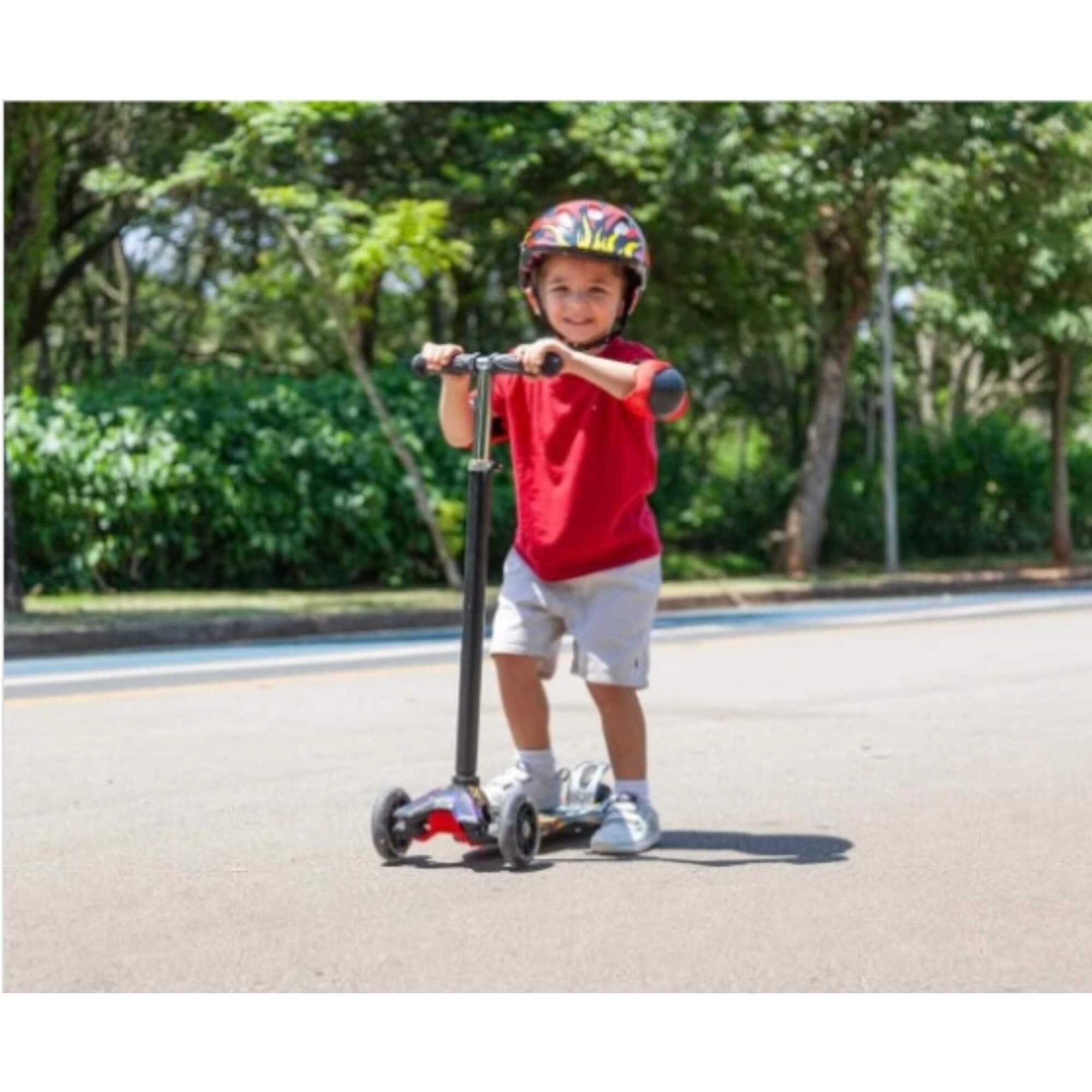 Patinete Infantil Ajustável Light Speed Colorido com Luz Zippy Toys - 8727