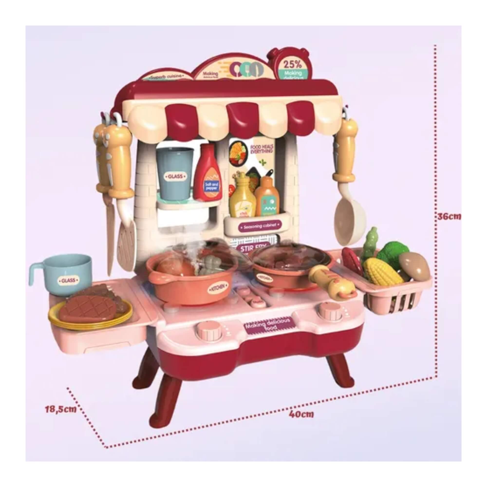 Brinquedo Infantil Mini Casa Encantada 34 Peças com Luz e Som Zippy Toys - 9282