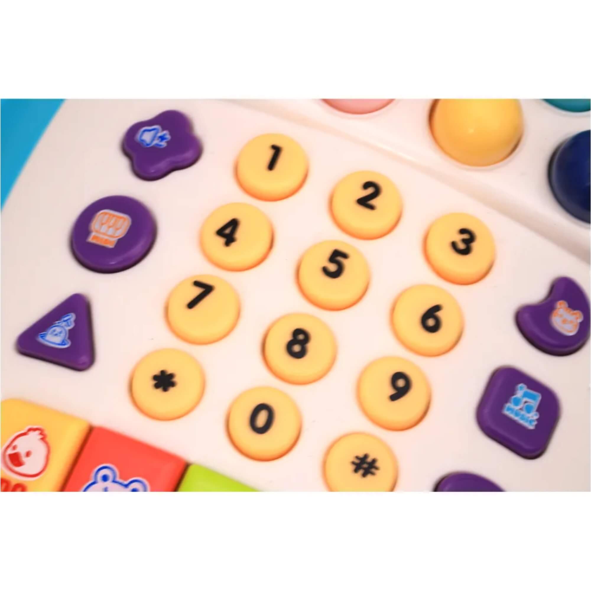 Brinquedo Infantil Avião Musical com Piano Teclado Relógio Luz Zippy Toys - 10376