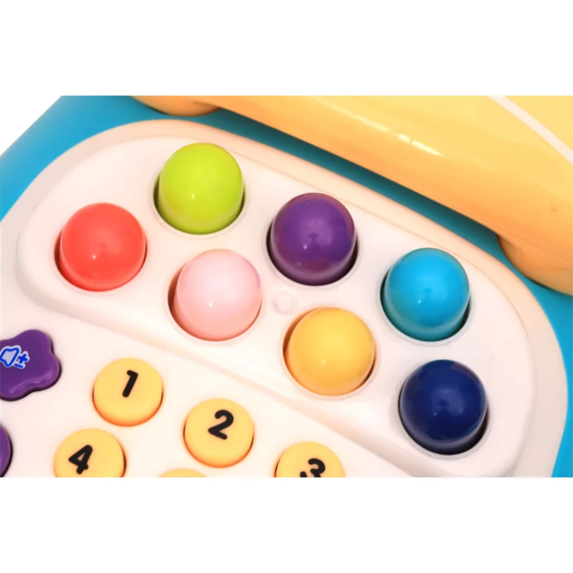 Brinquedo Infantil Avião Musical com Piano Teclado Relógio Luz Zippy Toys - 10376