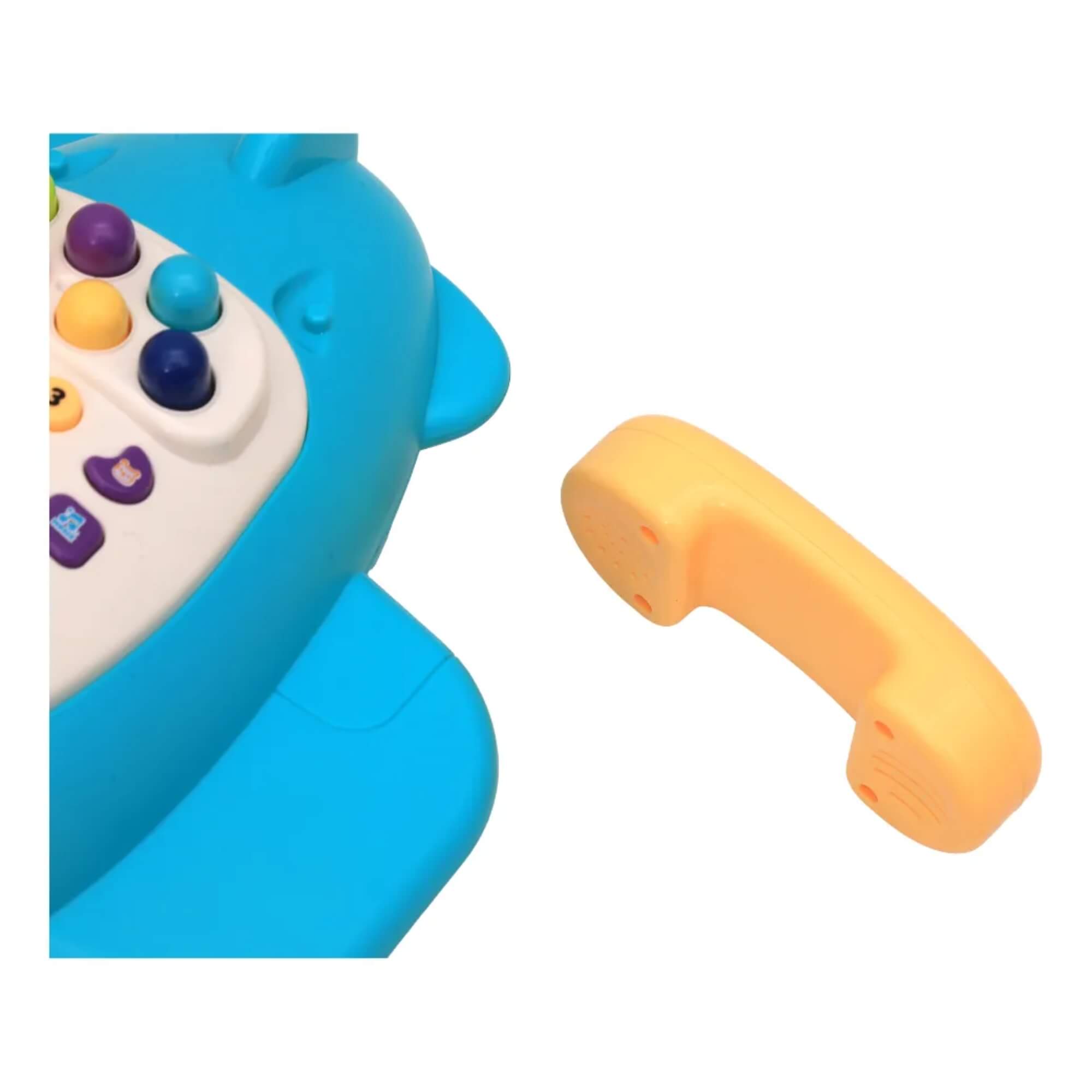 Brinquedo Infantil Avião Musical com Piano Teclado Relógio Luz Zippy Toys - 10376