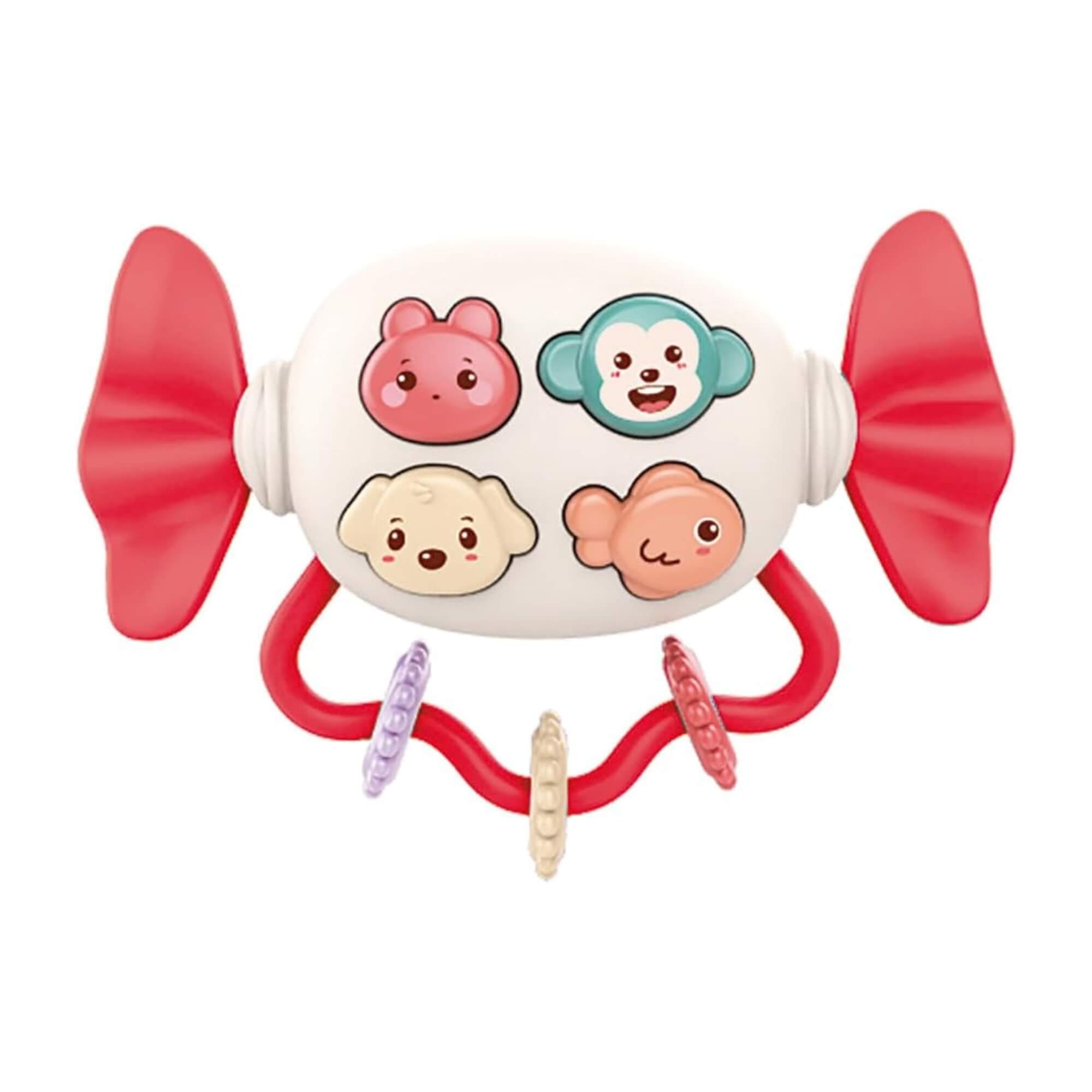 Brinquedo Infantil Chocalho Divertido Candy Colorido com Som Zippy Toys - 10377