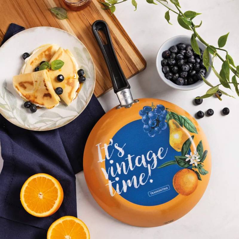 Frigideira em Alumínio Antiaderente Estampa Vintage 24cm 1,2L Starflon Max Tramontina - 27812099