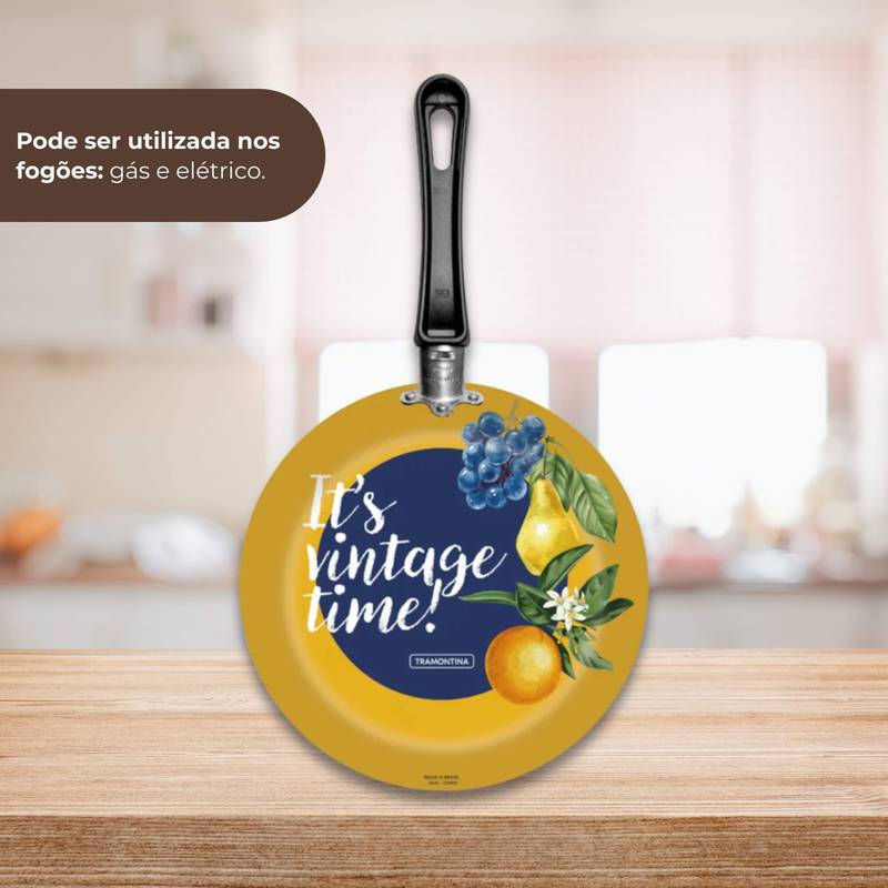 Frigideira em Alumínio Antiaderente Estampa Vintage 24cm 1,2L Starflon Max Tramontina - 27812099