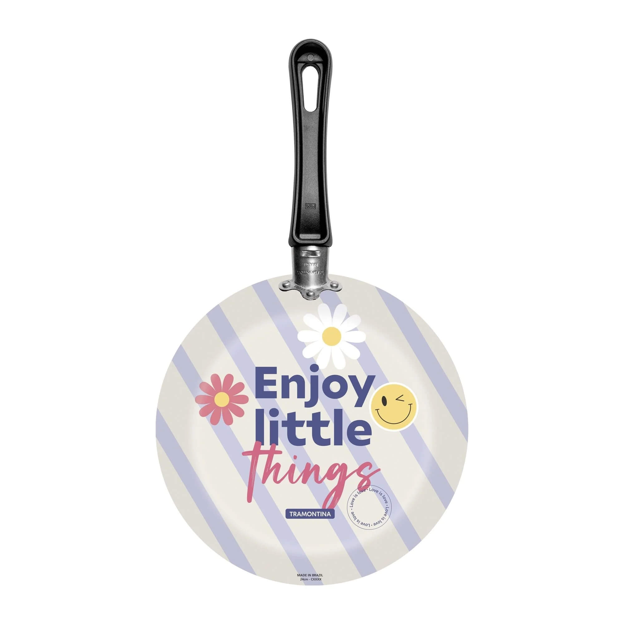 Frigideira em Alumínio Antiaderente Starflon Max Estampa Enjoy 24cm 1,2L Tramontina - 27812100