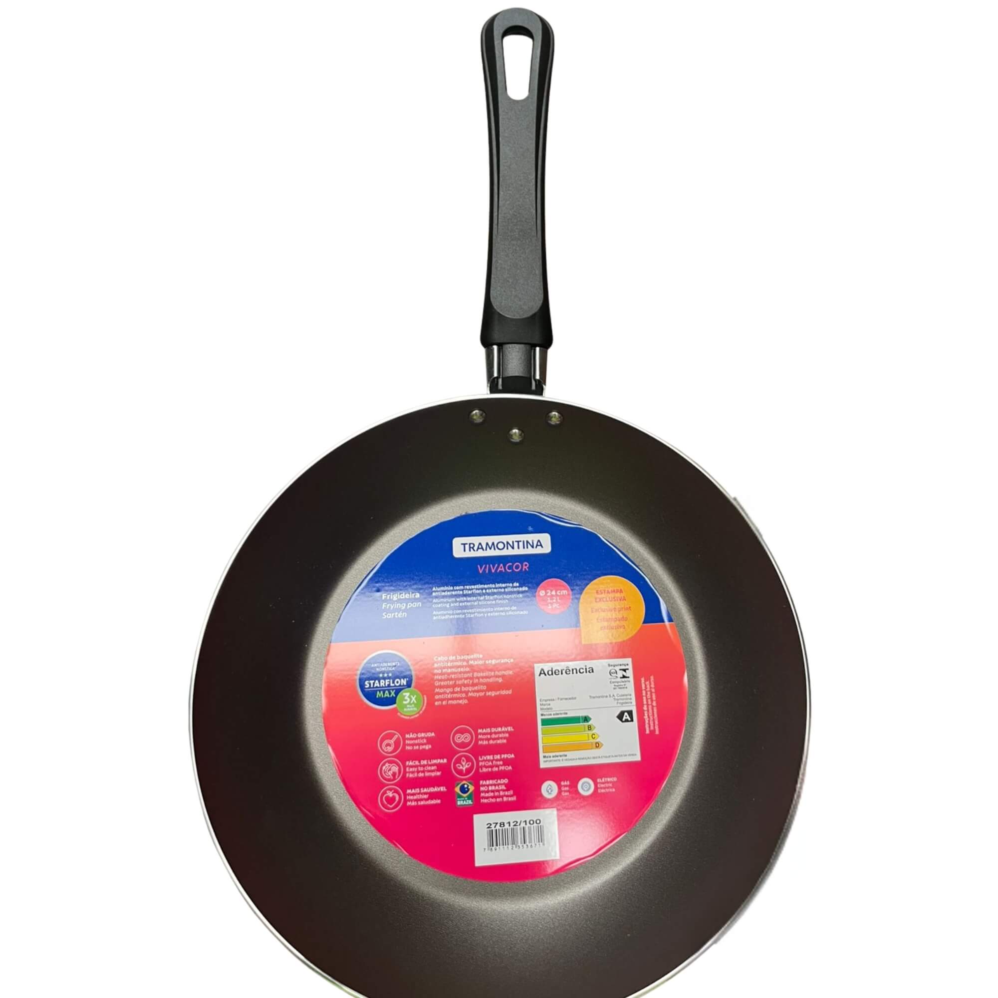 Frigideira em Alumínio Antiaderente Starflon Max Estampa Enjoy 24cm 1,2L Tramontina - 27812100