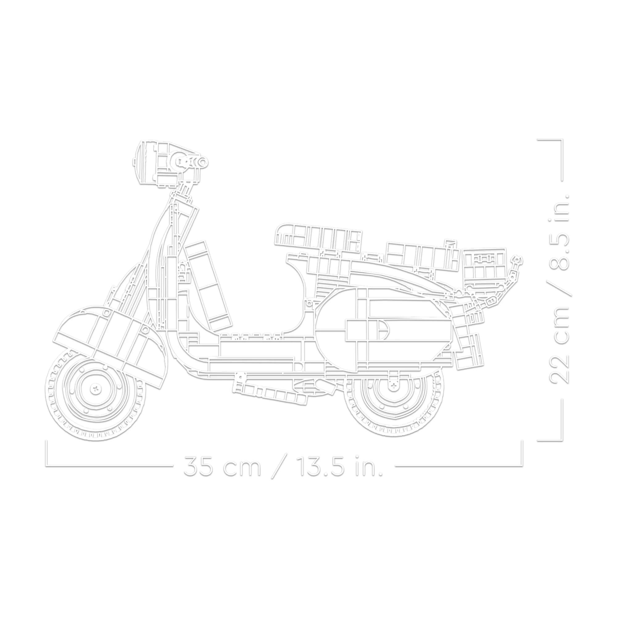 LEGO Creator Expert - Vespa 125 com 1106 peças - 4111110298