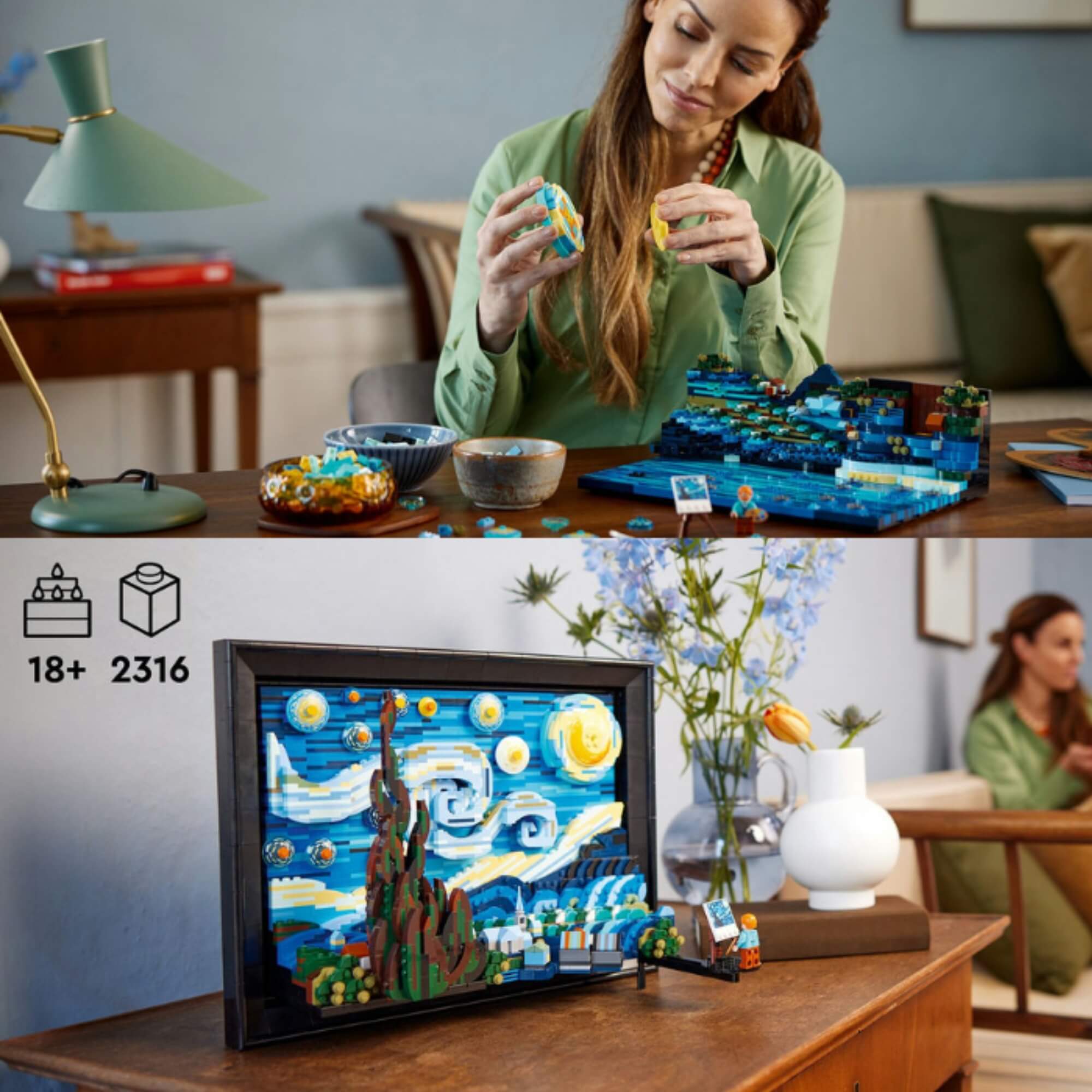 LEGO Ideas - Vincent Van Gogh - A Noite Estrelada 2316 Peças - 4111121333