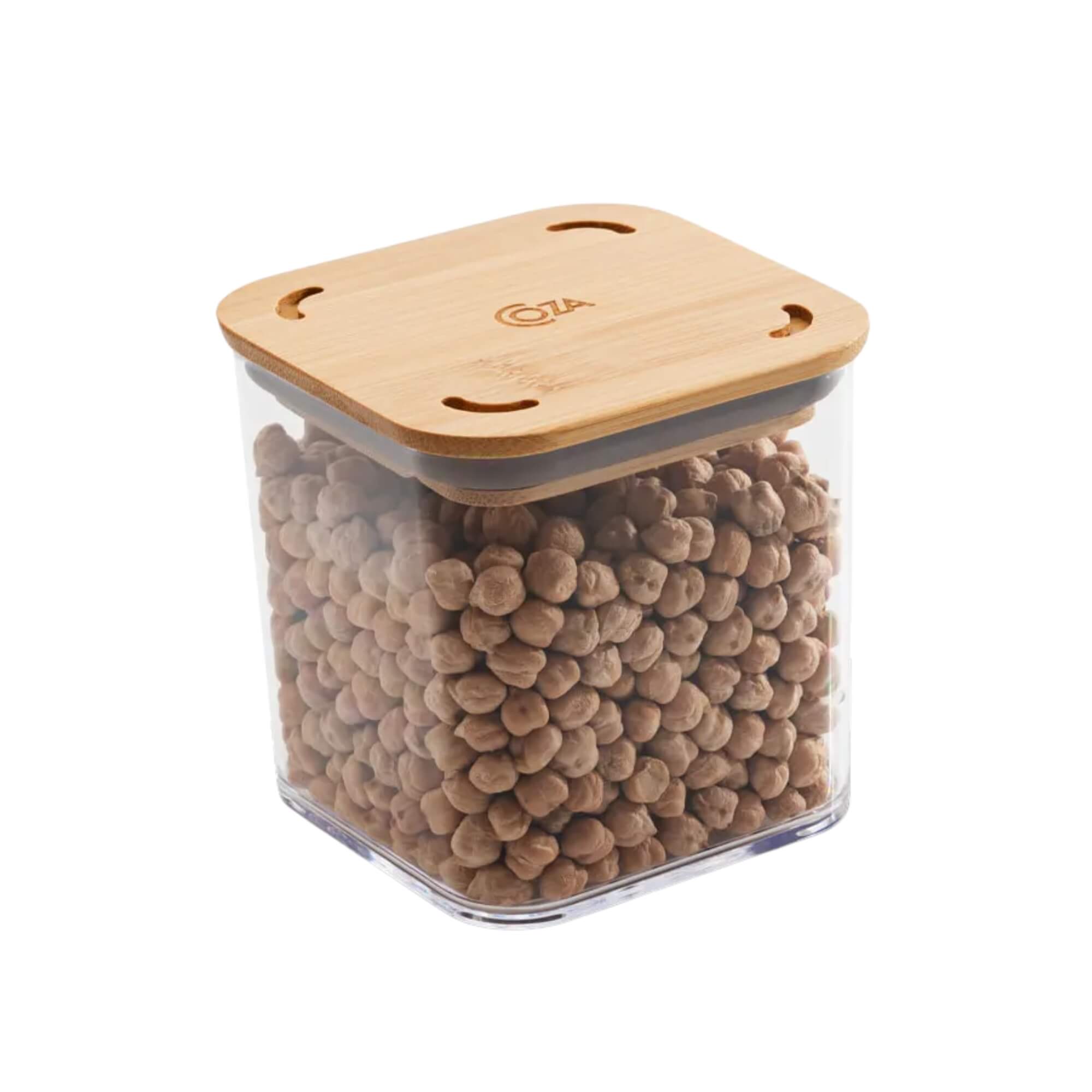 Pote Hermético Coza Modo Bambu 580ml Cristal Brinox - 40641/3009