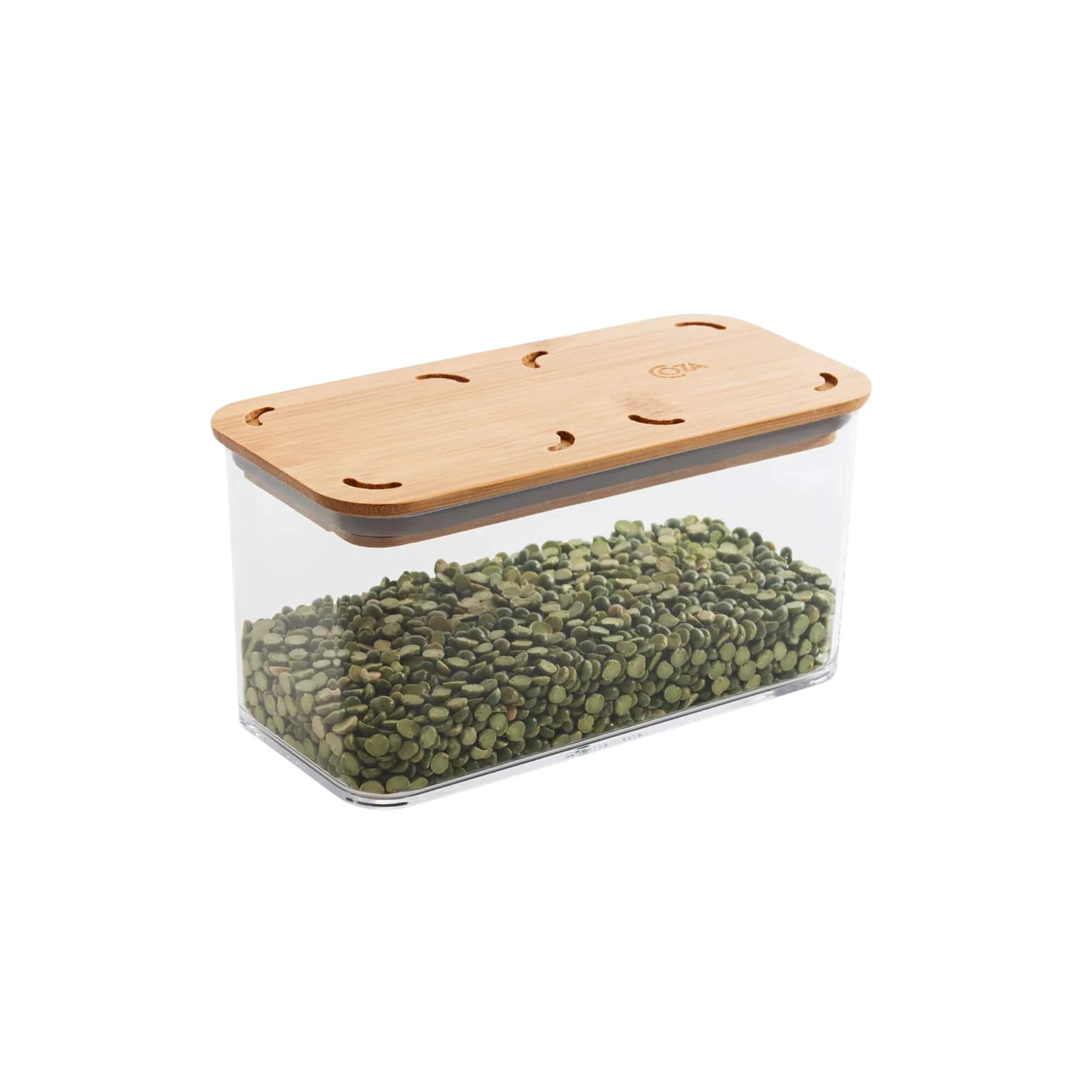 Pote Hermético Retangular Coza Modo Bambu 1,3 Litros Cristal Brinox - 40646/3009