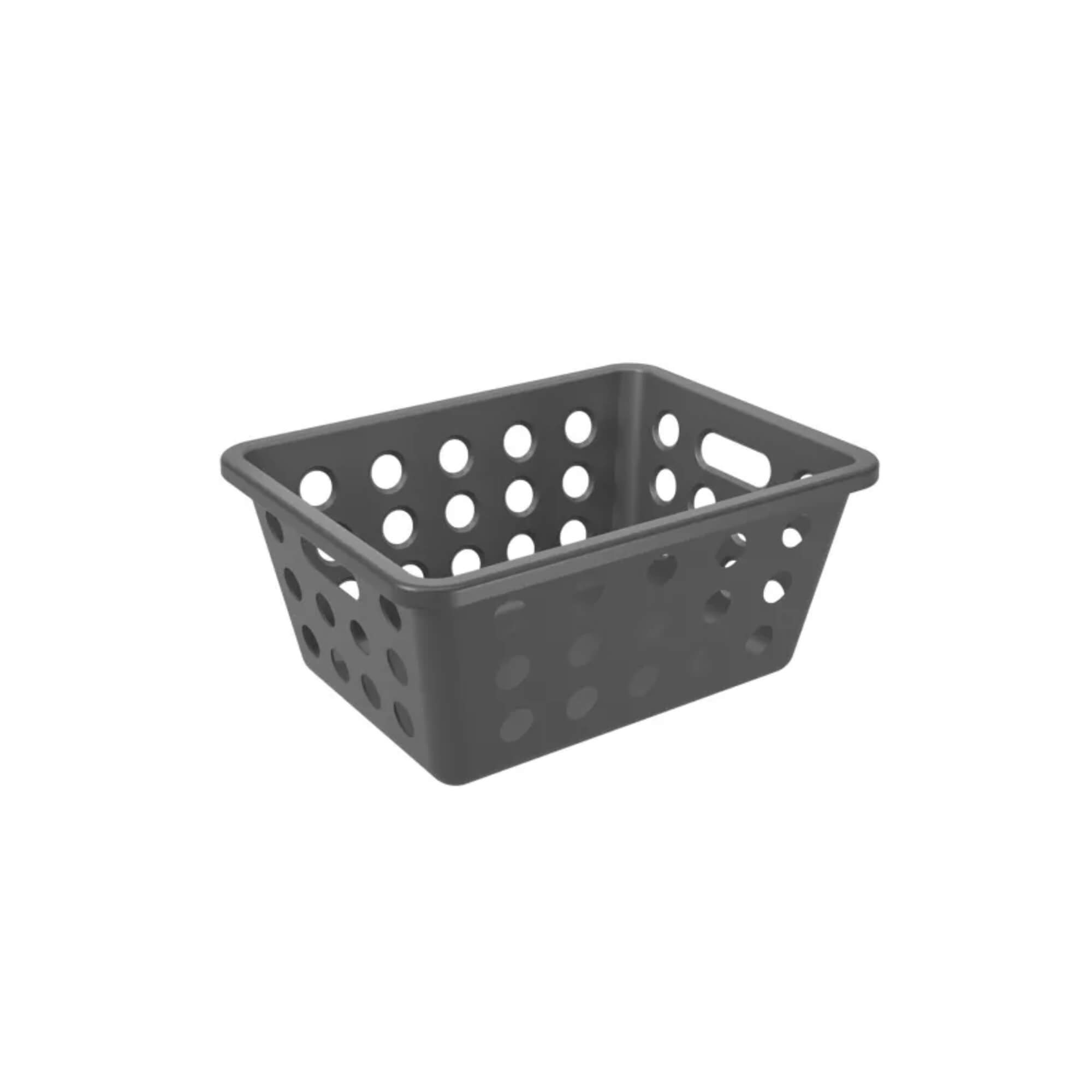 Cesta Organizadora Coza One Pequena 1,5 Litros Cinza Chumbo Brinox - 10808/0536